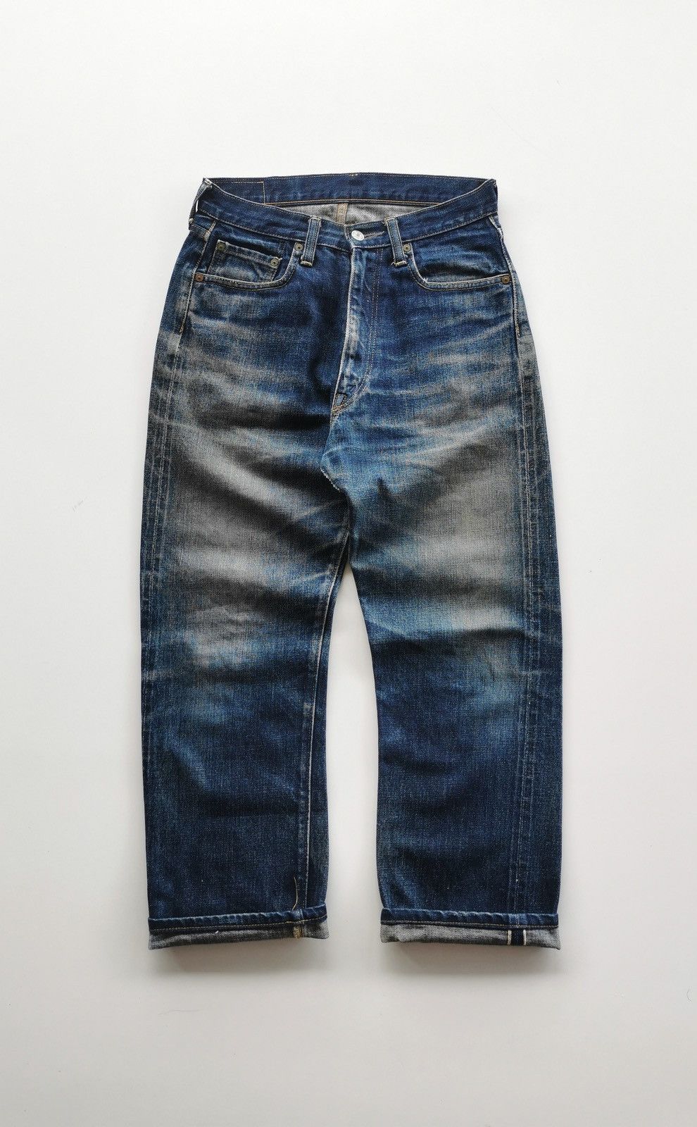 Denime × Iron Heart × Japanese Brand Denime Selvedge Jeans ( Size 28 x 38 ) Size US 28 / EU 44 - 1 Thumbnail