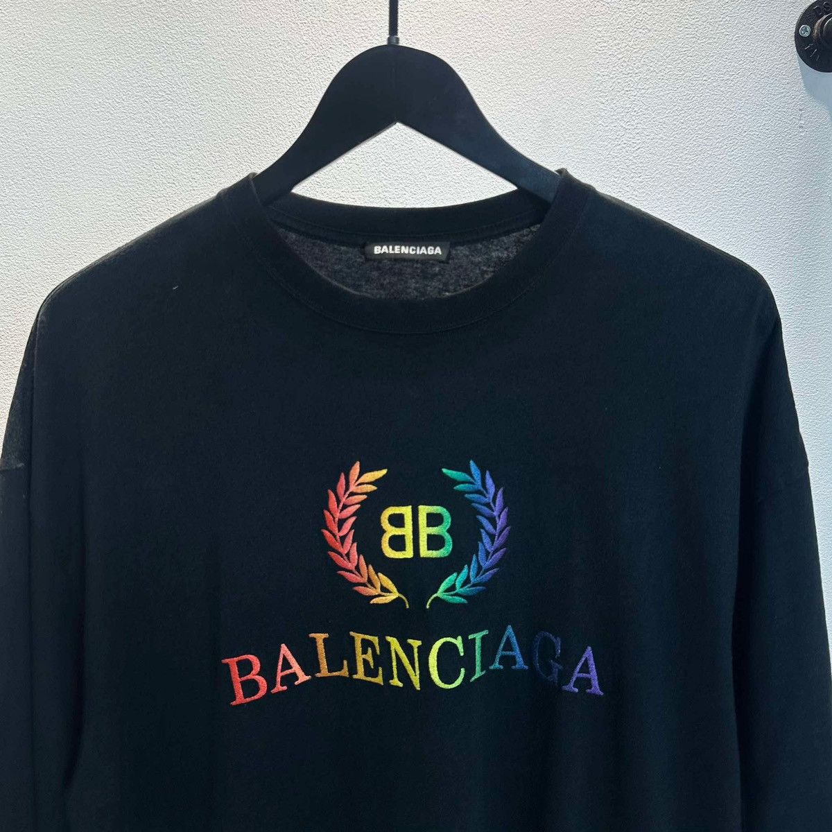 Balenciaga BALENCIAGA MULTI COLLOR LOGO T SHIRT Size US M / EU 48-50 / 2 - 2 Thumbnail