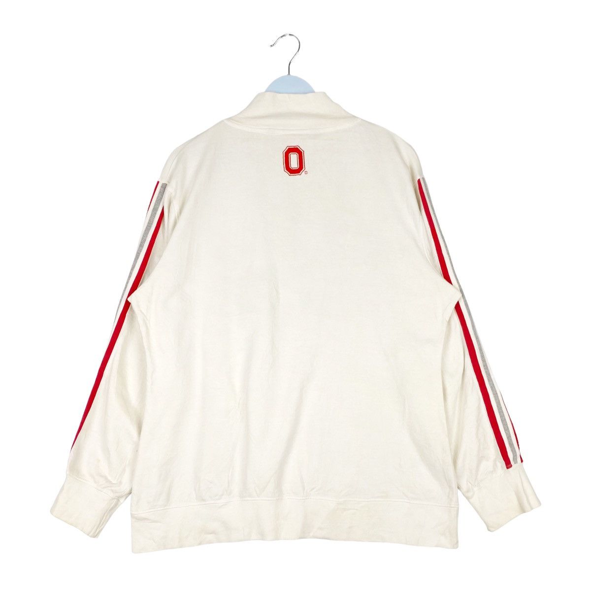 Vintage Vintage Ohio State Quater Zip Sweatshirt White Red Size US L / EU 52-54 / 3 - 3 Thumbnail