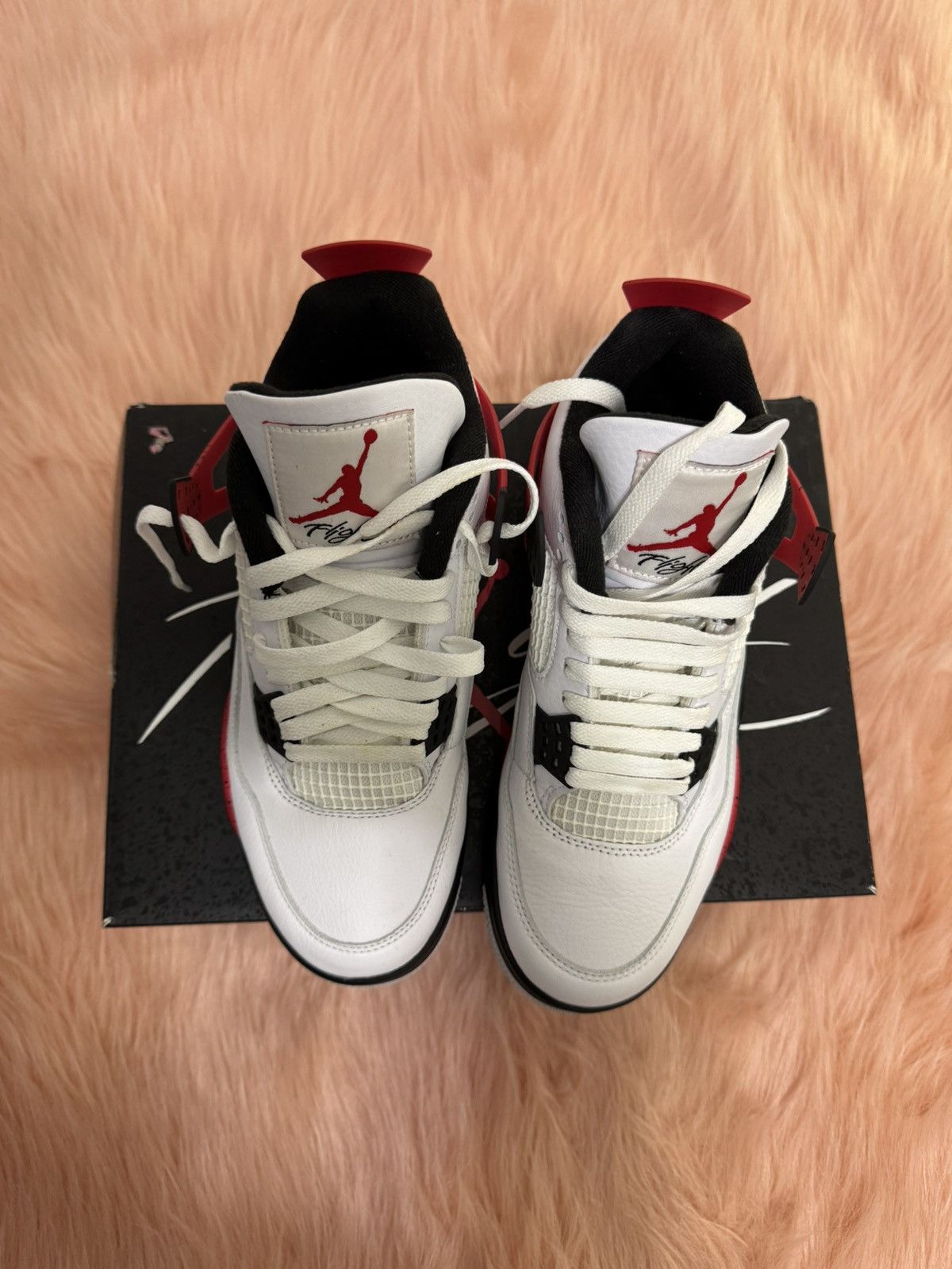 Jordan Brand Jordan 4 Retro Red Cement Size US 8 / EU 41 - 2 Thumbnail