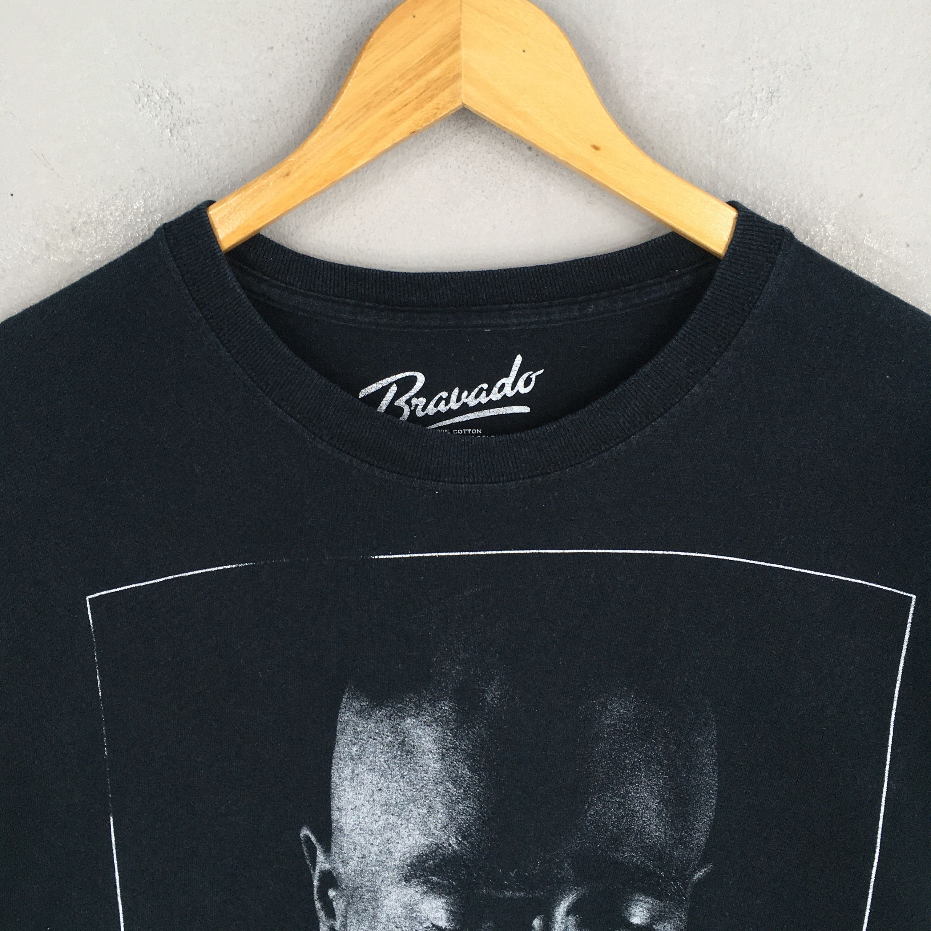Bravado × Rap Tees × Vintage Vintage Y2K Tupac Shakur Rapper Makaveli Black T shirt Large Size US L / EU 52-54 / 3 - 2 Thumbnail