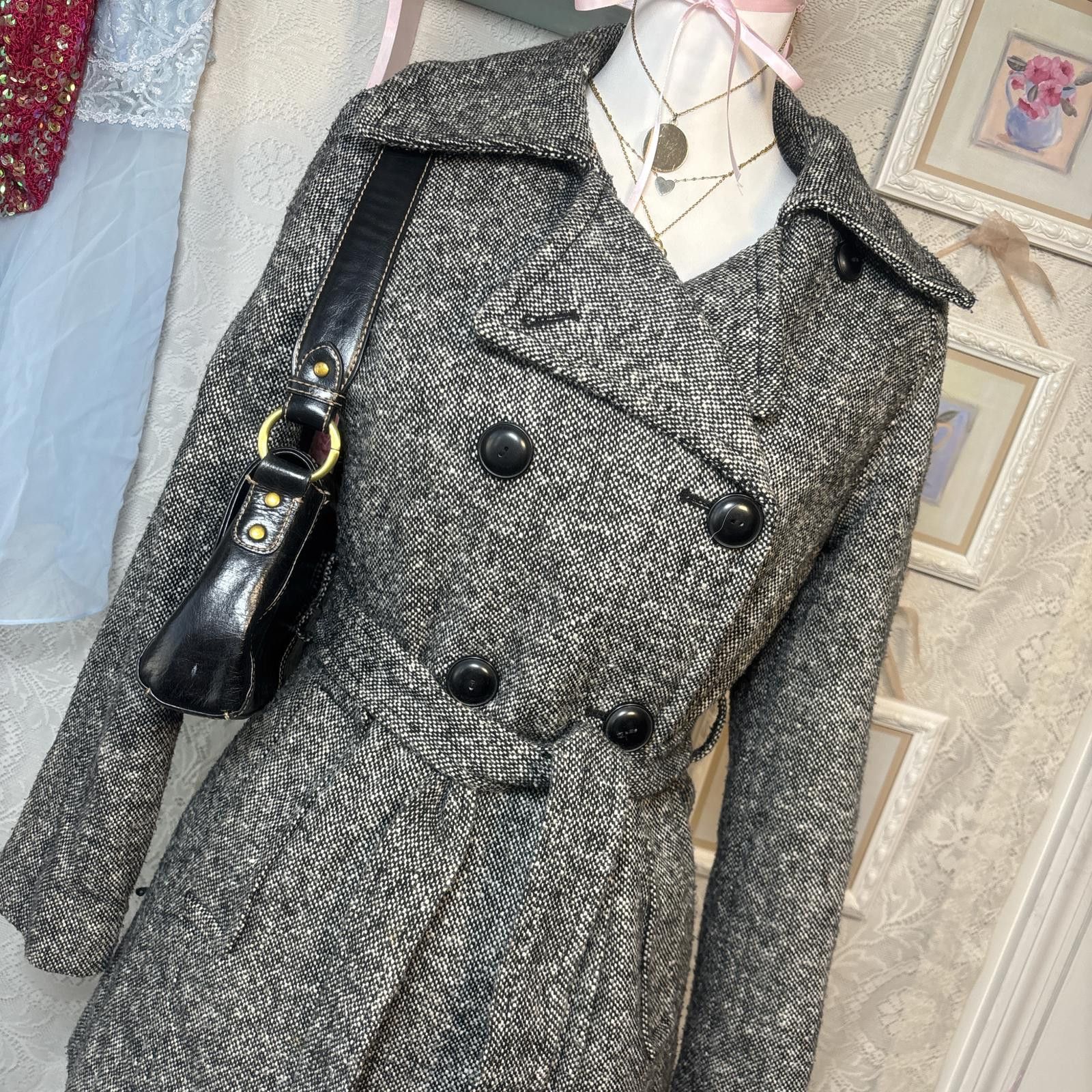 Old Navy y2k cozy tweed old navy jacket coat Size XS / US 0-2 / IT 36-38 - 3 Thumbnail