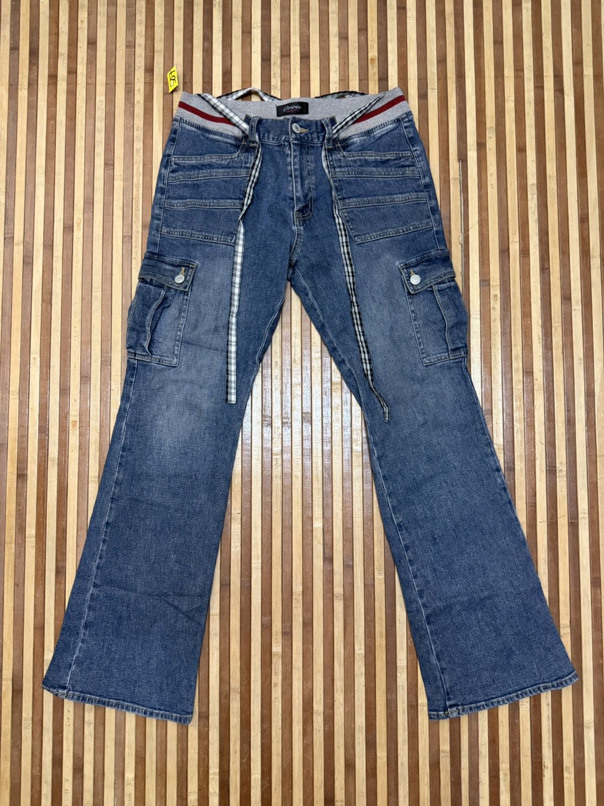 Japanese Brand Vintage Oririn Denim Cargo Pants Big Pockets / Streetwear Size US 30 / EU 46 - 6 Thumbnail
