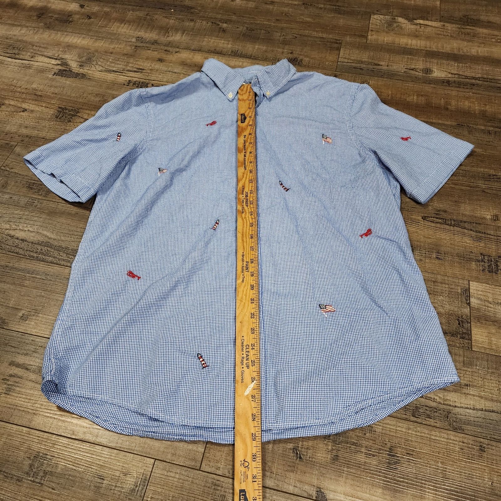 Chaps Chaps seersucker button up shirt embroidered XL 2376 Size US XL / EU 56 / 4 - 2 Thumbnail
