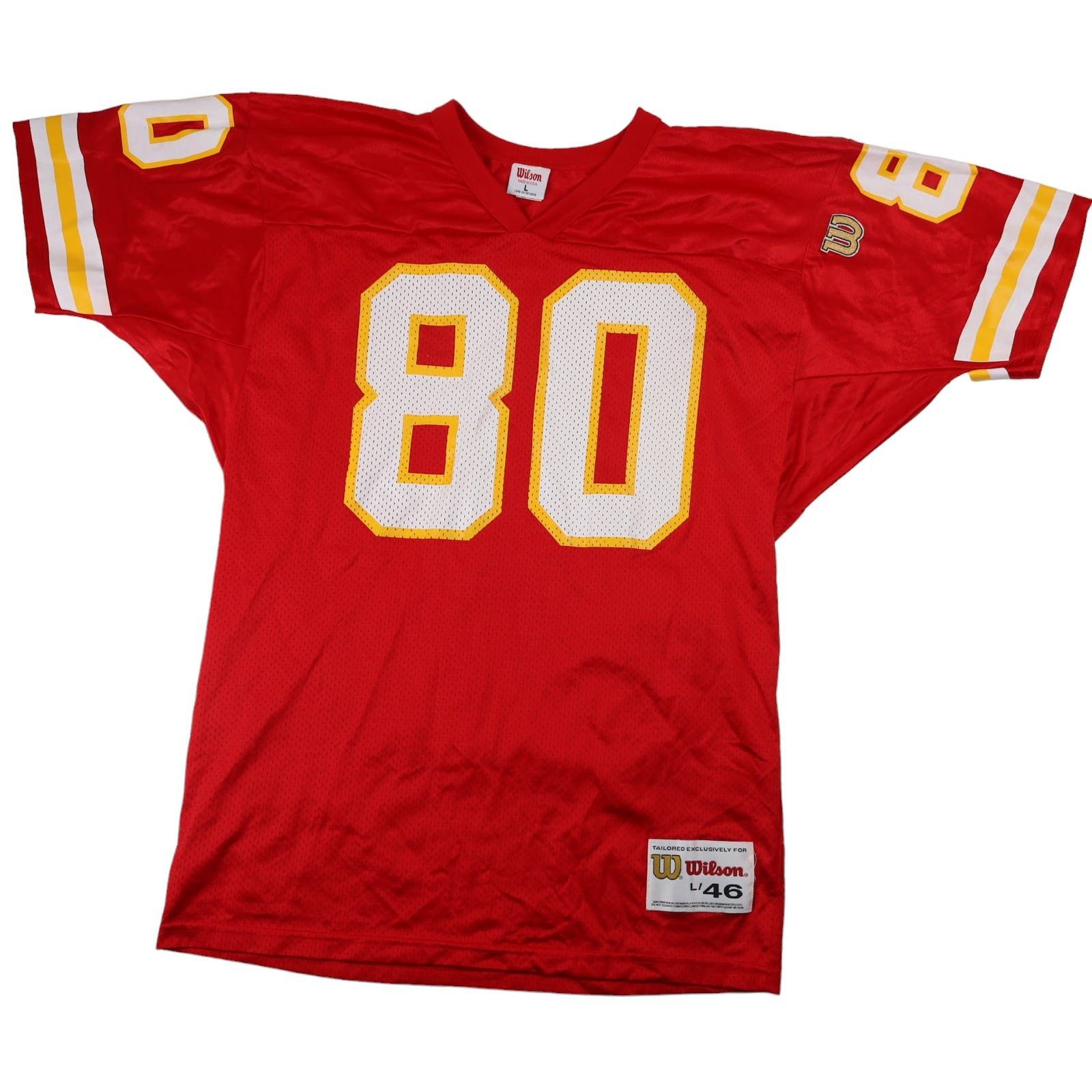 image of Nfl x Vintage VTG Wilson Kansas City Chiefs Lake Dawson Football Jersey in Red, Men's (Size Large)