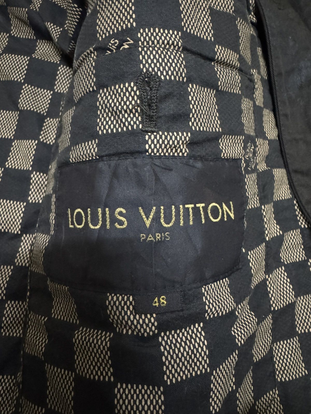 Louis Vuitton Louis Vuitton Rubered Coat Damier Wax Jacket Size US L / EU 52-54 / 3 - 9 Thumbnail