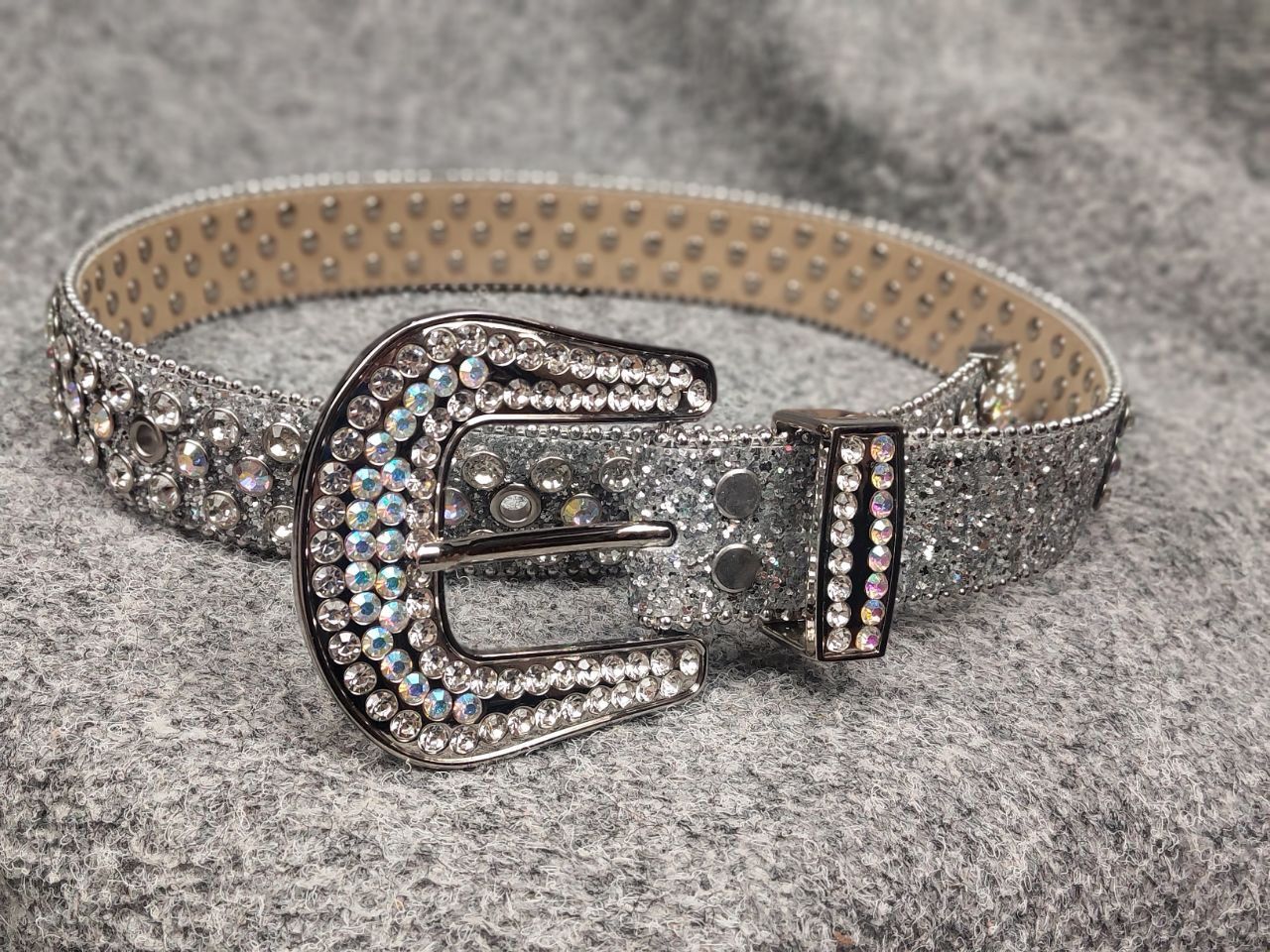 If Six Was Nine Vintage Hysteric Glamour B.B Simon Style Y2K stones Belt Size ONE SIZE - 3 Thumbnail