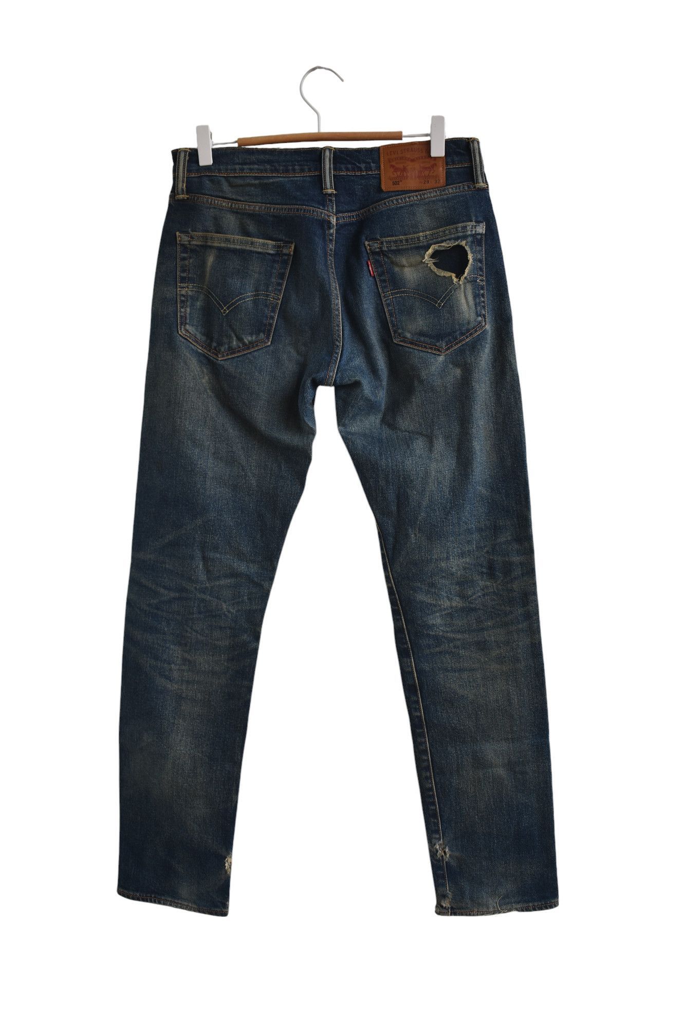 Levi's Vintage Levi's 502 Distress Denim W29 Size US 29 - 4 Thumbnail