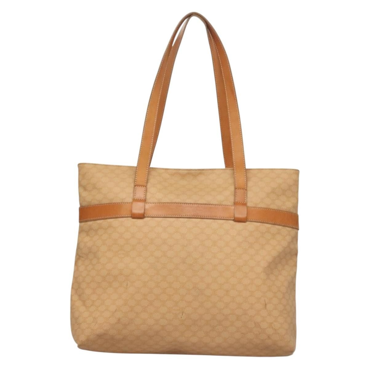 Celine CELINE Macadam Canvas Tote Bag Pvc Beige Gold Size ONE SIZE - 3 Thumbnail