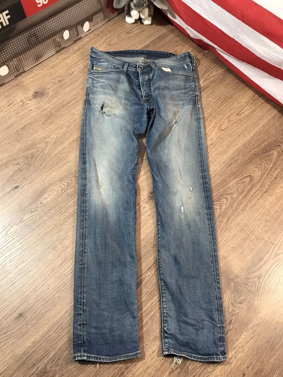 Diesel × Vintage Vintage Diesel Distressed denim pants Jeans Suze 32 Size US 32 / EU 48 - 1 Thumbnail