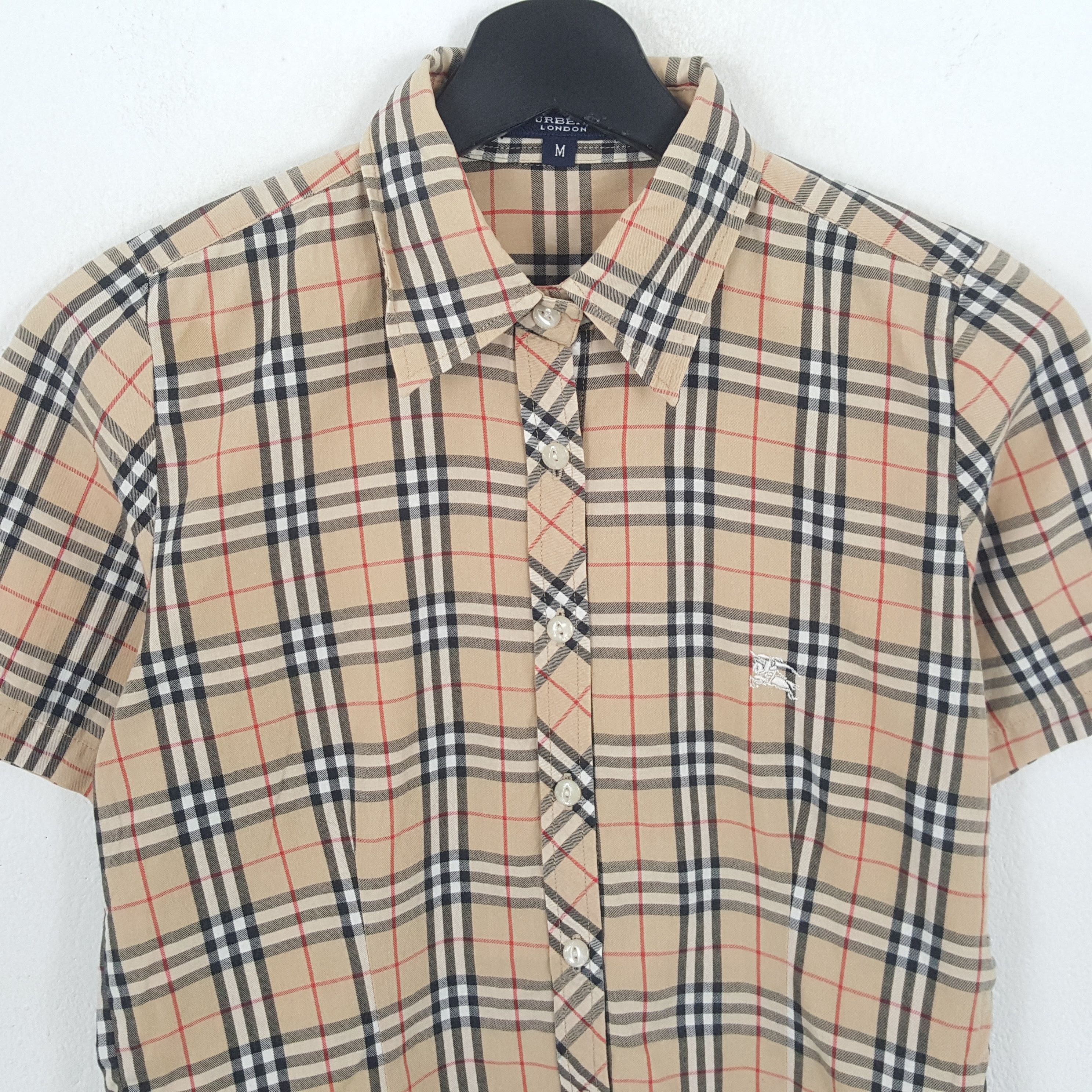 Burberry × Vintage BURBERRY LONDON Shirt Fashion Style Nova Check Design Size M / US 6-8 / IT 42-44 - 2 Thumbnail