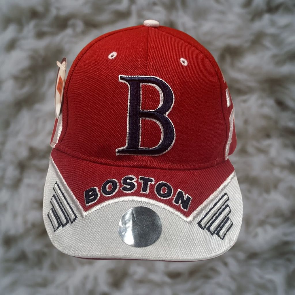 Vintage Bay State Apparel Boston Cap Embroidered Adult Adjustable StrapBack BaseHat Size ONE SIZE - 1 Thumbnail
