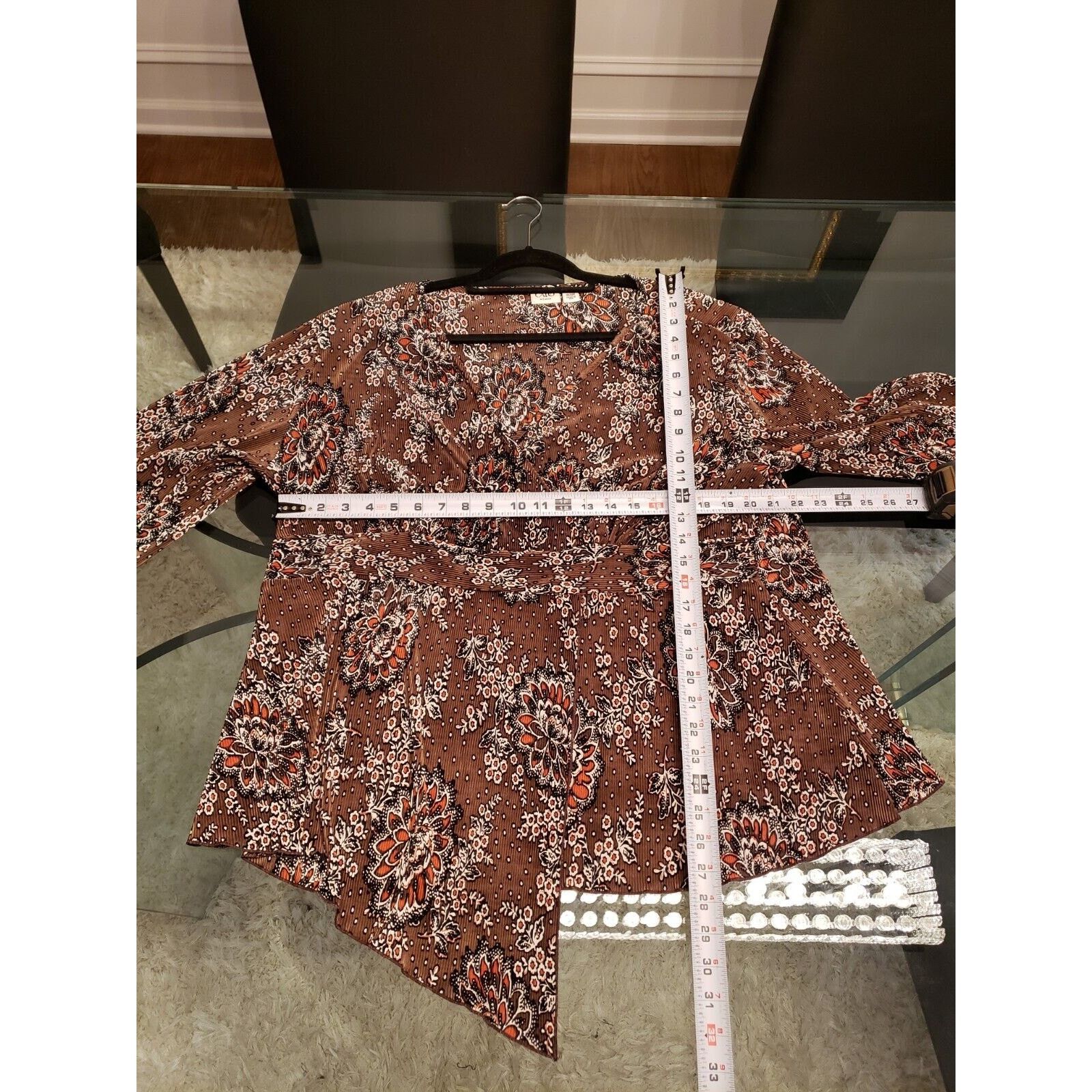 Other Cato Floral Polyester V-Neck Long Sleeve Top Blouse 18/20W Size 3XL / US 20-22 - 11 Thumbnail