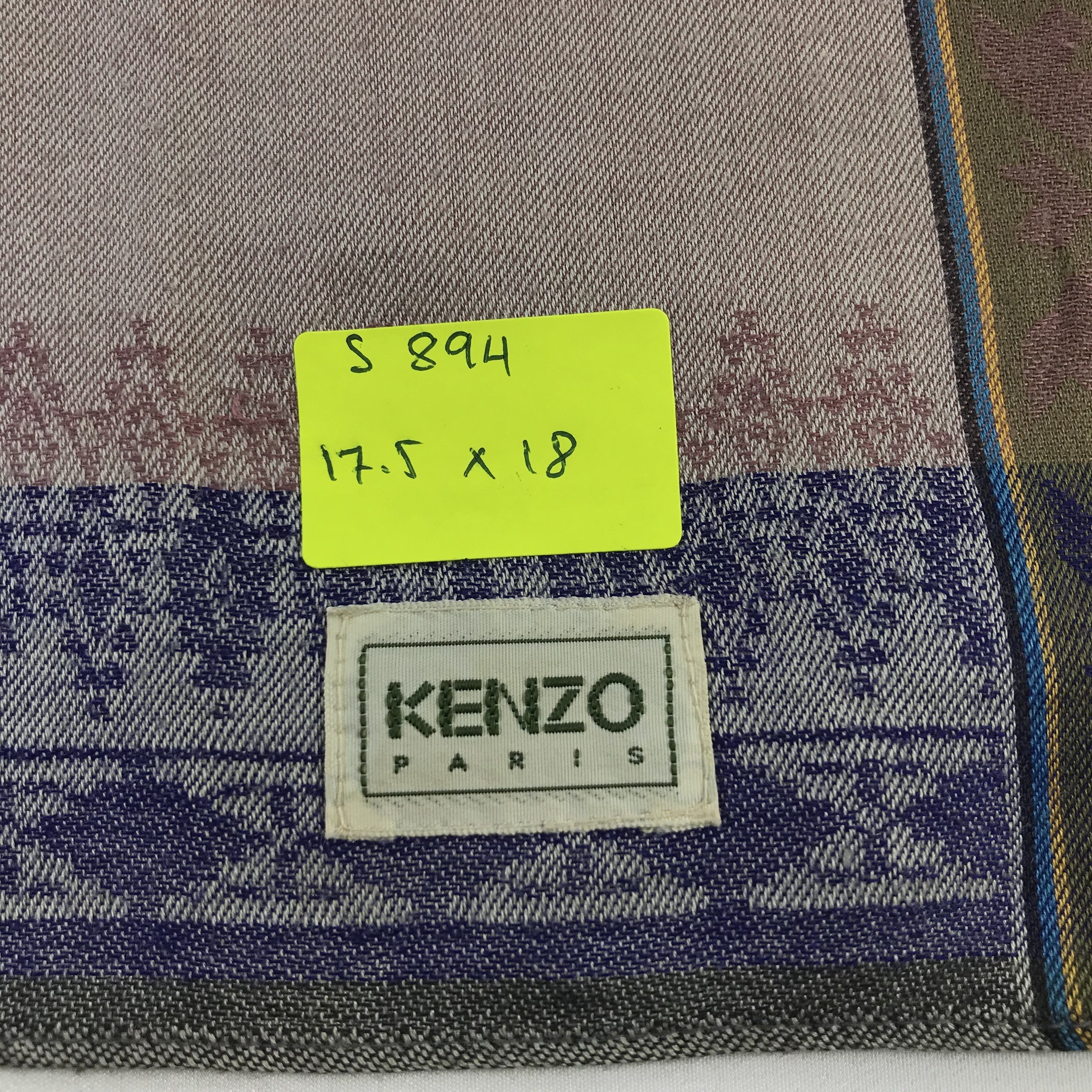 Kenzo × Vintage Kenzo Bandana / Handkerchief / Neckerchief - S894 Size ONE SIZE - 5 Thumbnail