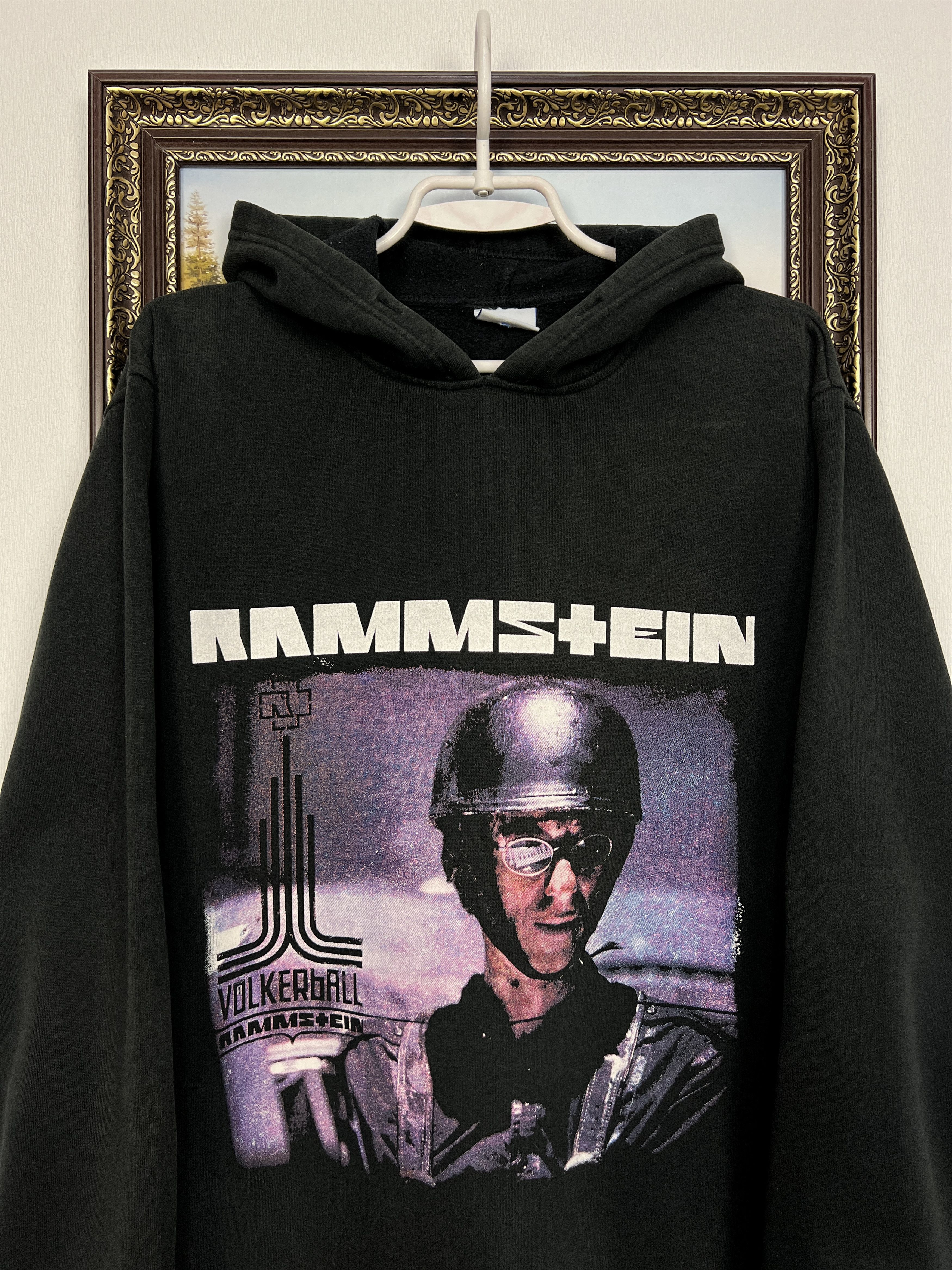 Vintage Rammstein Volkerball Metal Band Hoodie Jacket Over Print Size US M / EU 48-50 / 2 - 2 Thumbnail