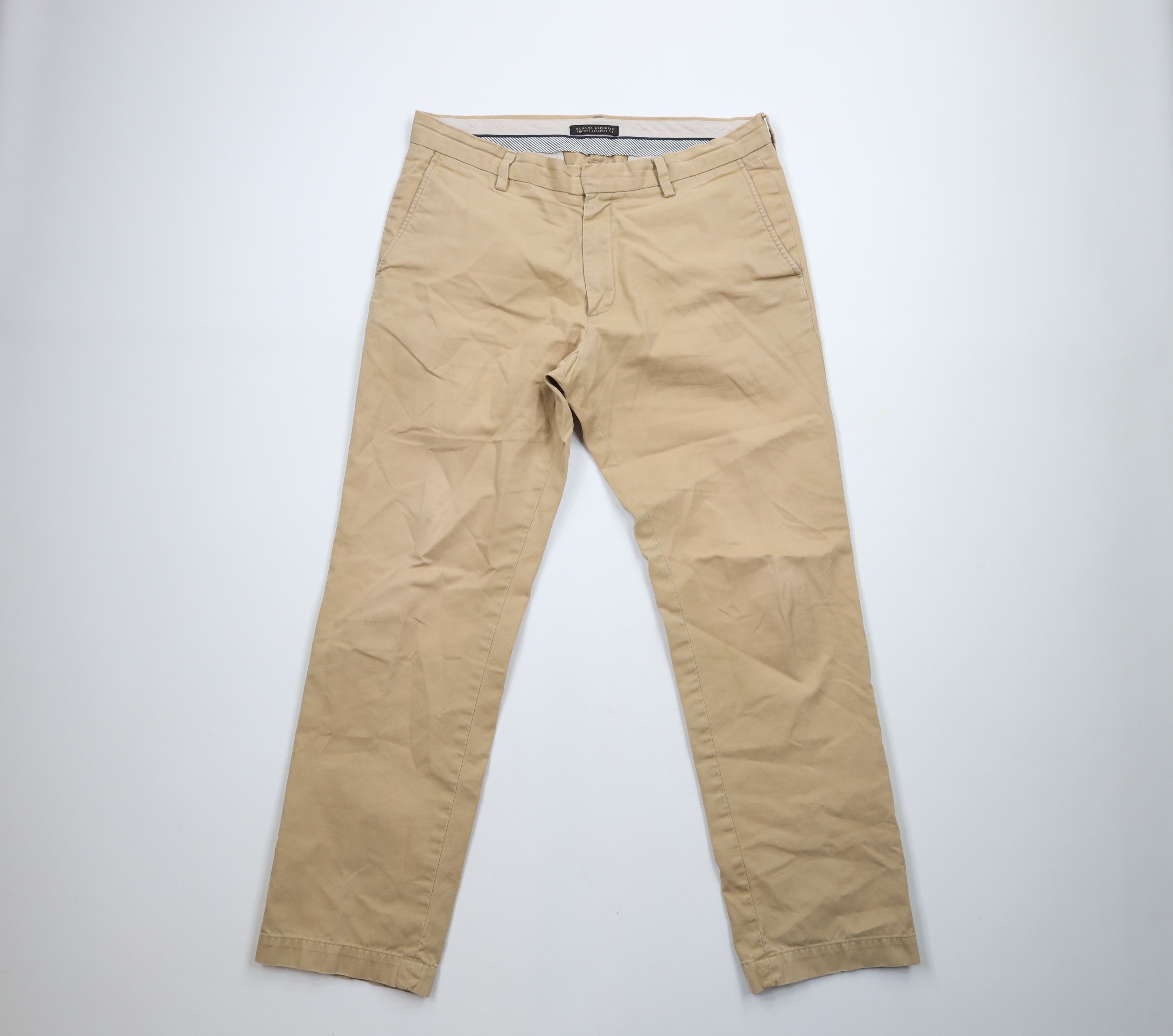 Banana Republic × Vintage Vintage Banana Republic Straight Fit Chino Pants Beige Size US 34 / EU 50 - 1 Thumbnail
