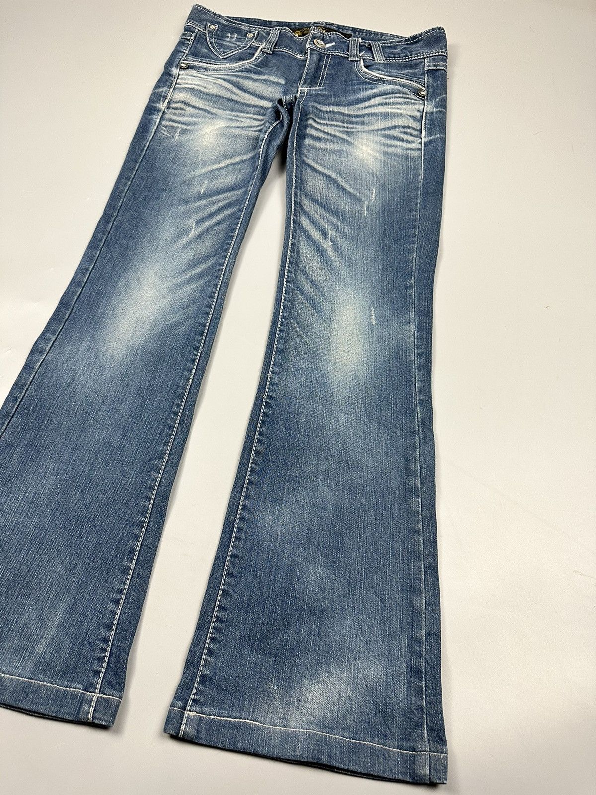 Japanese Brand 🔥Rare🔥Red Pepper Flared Jeans Size US 32 / EU 48 - 3 Thumbnail