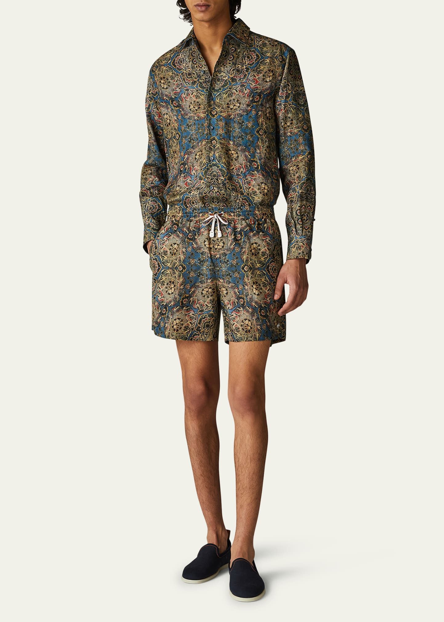 Loro Piana o1w1db10824 Bay Swim Shorts in Muliticolor Size US 36 / EU 52 - 2 Thumbnail