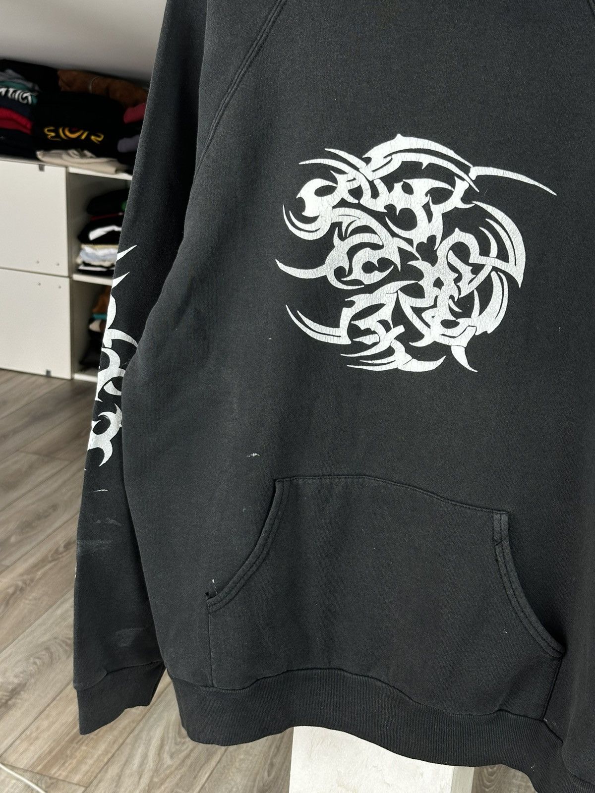 Vintage Y2K TRIBAL HOODIE WASHED VINTAGE BOXY Screen Stars Size US XL / EU 56 / 4 - 4 Thumbnail
