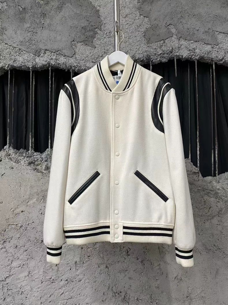 Saint Laurent Paris SLP Varsity Jacket-