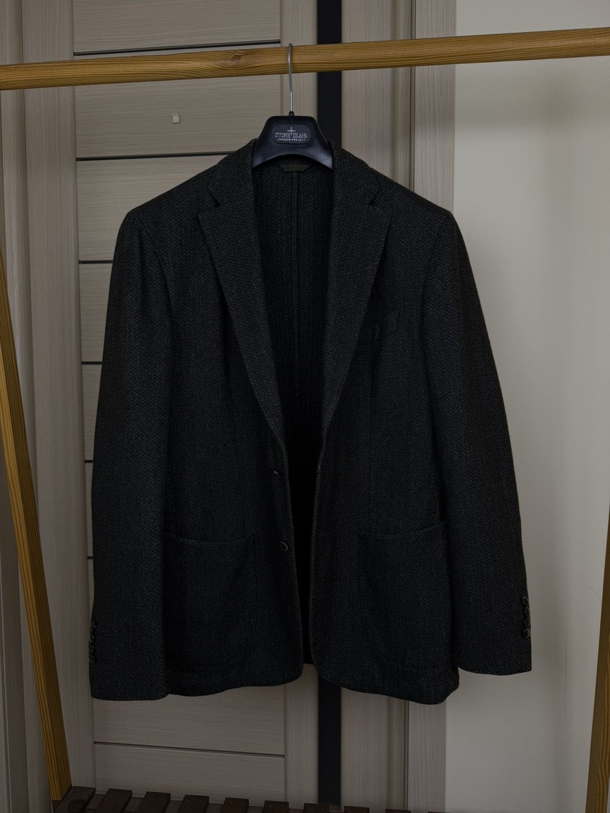 Other Rose and Born Lubiam unlined Mesh Wool Sport Blazer Jacket Size 50L - 13 Thumbnail