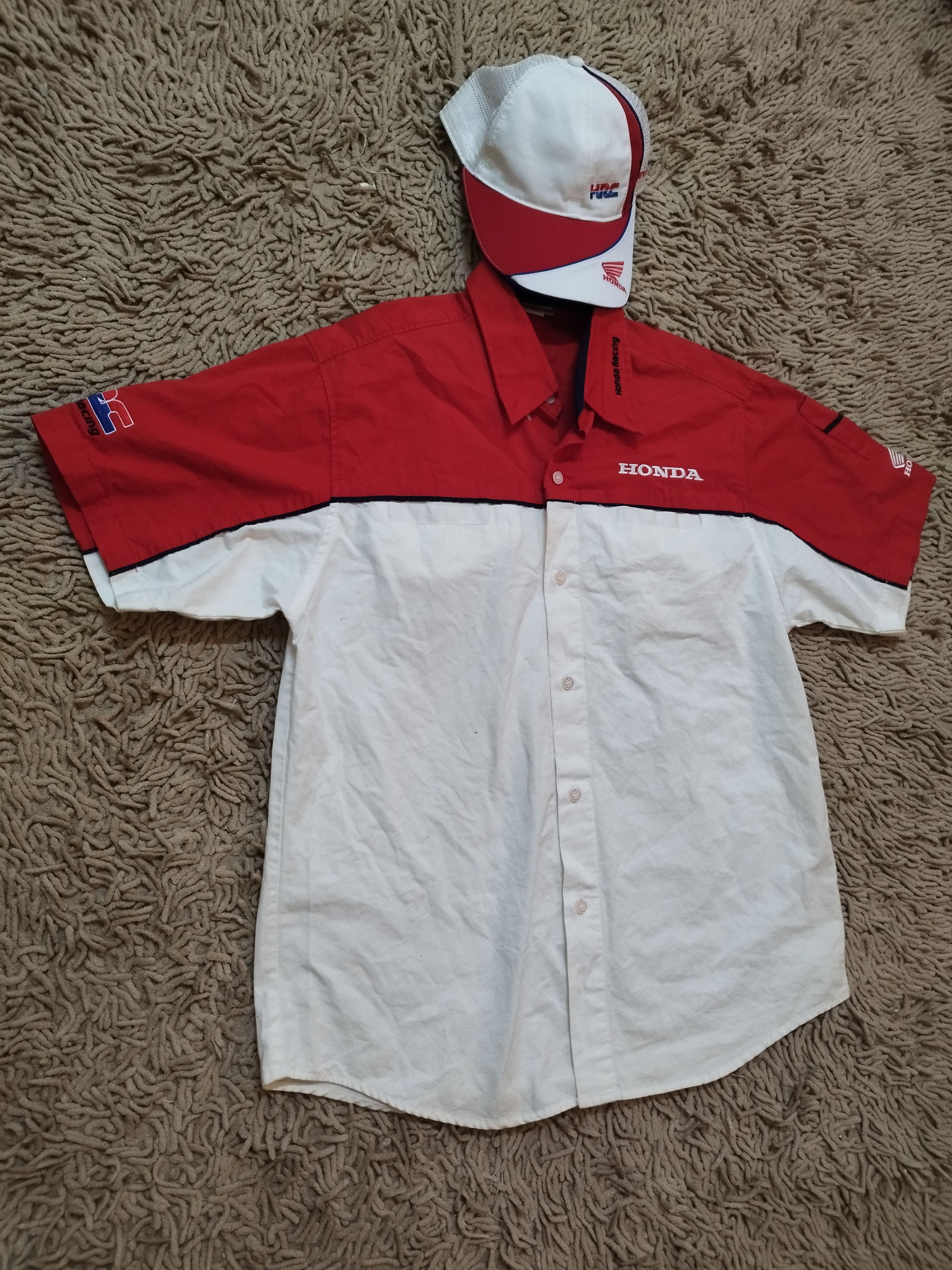 Honda × Japanese Brand Honda HRC Shirt Button Up Honda HRC Cap Size US L / EU 52-54 / 3 - 2 Thumbnail