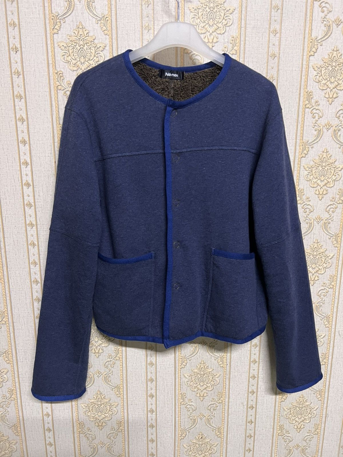 Issey Miyake × Ne-Net Ne-net by Issey Miyake Cropped Soft Pile Lined Jackets Size M / US 6-8 / IT 42-44 - 2 Thumbnail