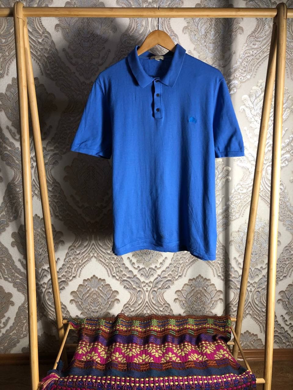 Burberry VINTAGE BURBERRY BRIT LONDON DESIGNER POLO CASUAL DELUX 90s Size US XL / EU 56 / 4 - 1 Thumbnail