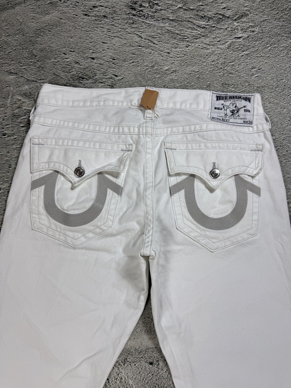 True Religion True Religion vintage white jeans Ricky Size US 36 / EU 52 - 4 Thumbnail