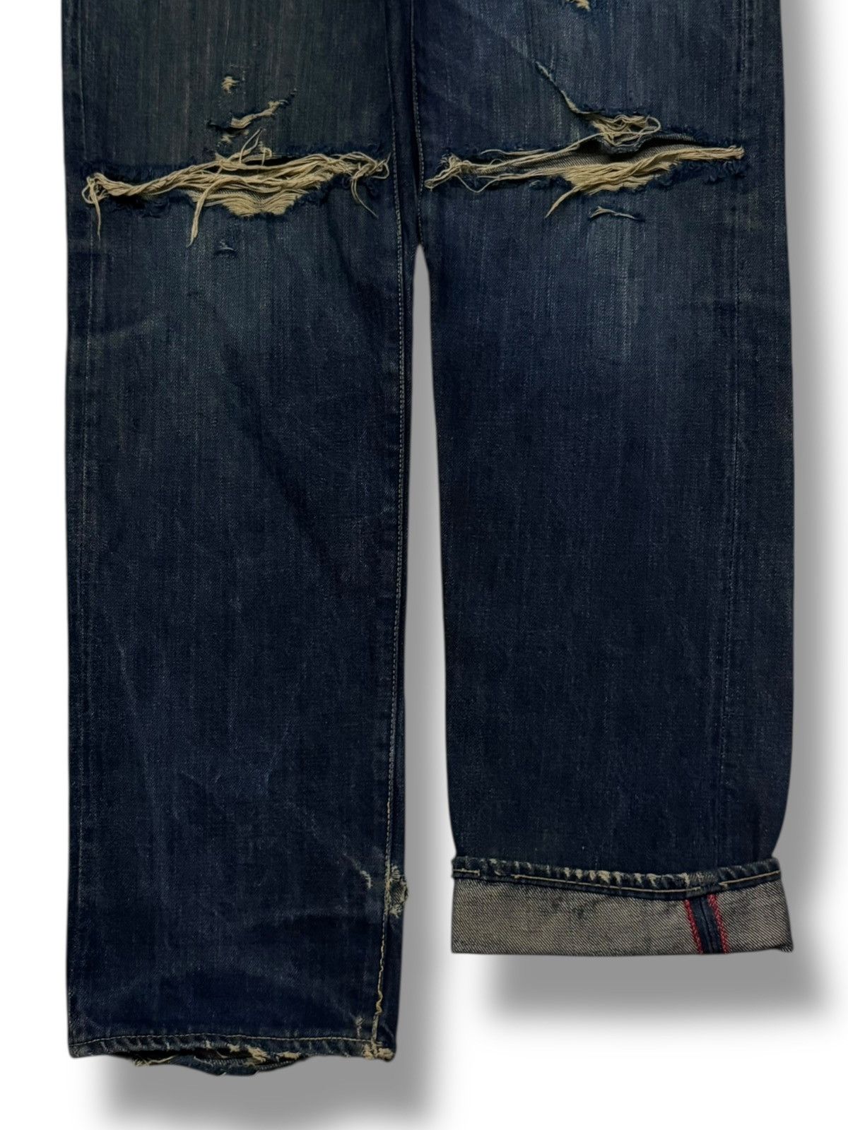 Blue Blue Japan Vintage Blue Blue Japan Selvedge Denim Jeans | W29 Size US 29 - 6 Thumbnail