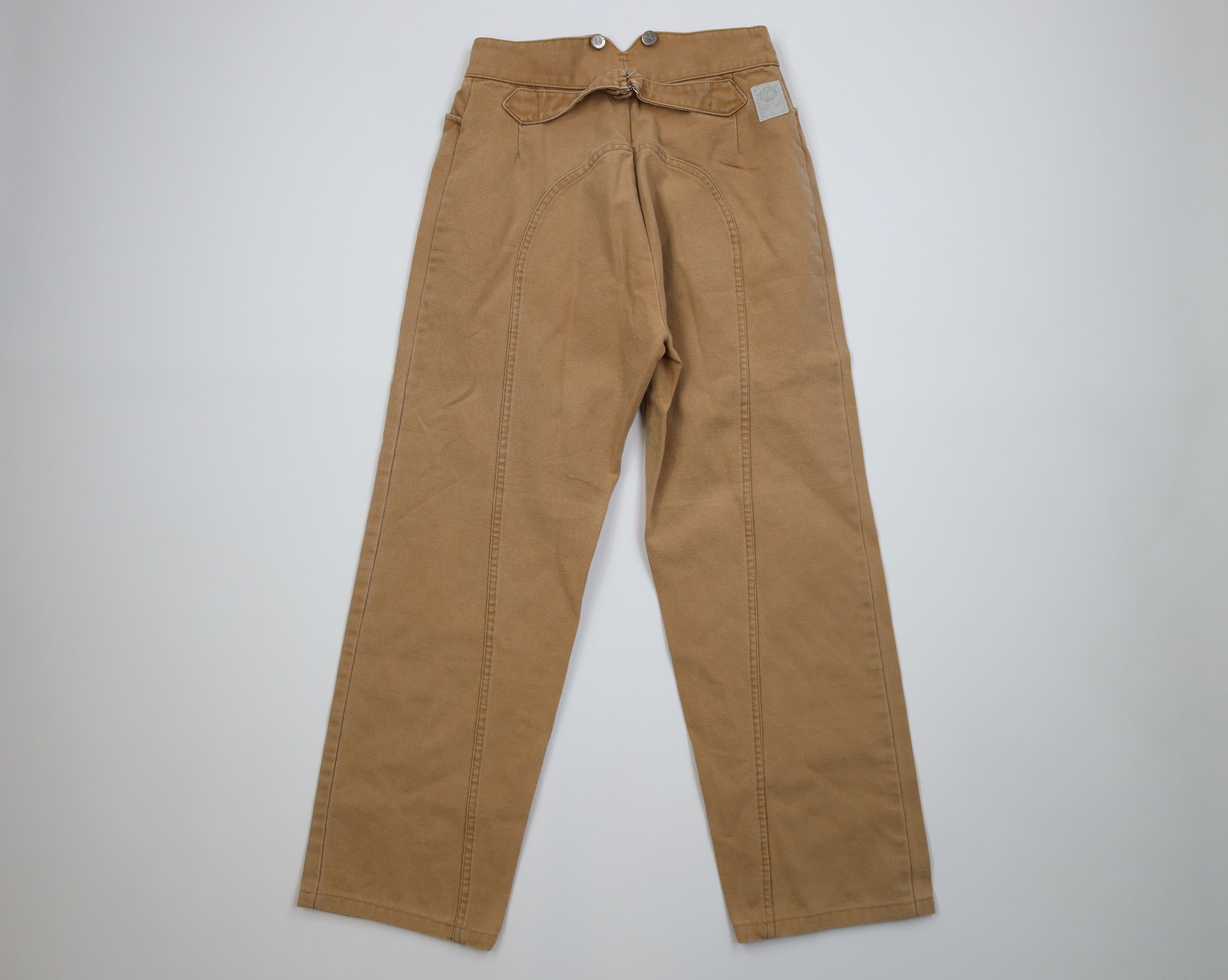 Vintage Vintage 90s Rockabilly Buckle Back Pants Button Fly USA Size 34" / US 12 / IT 48 - 9 Thumbnail