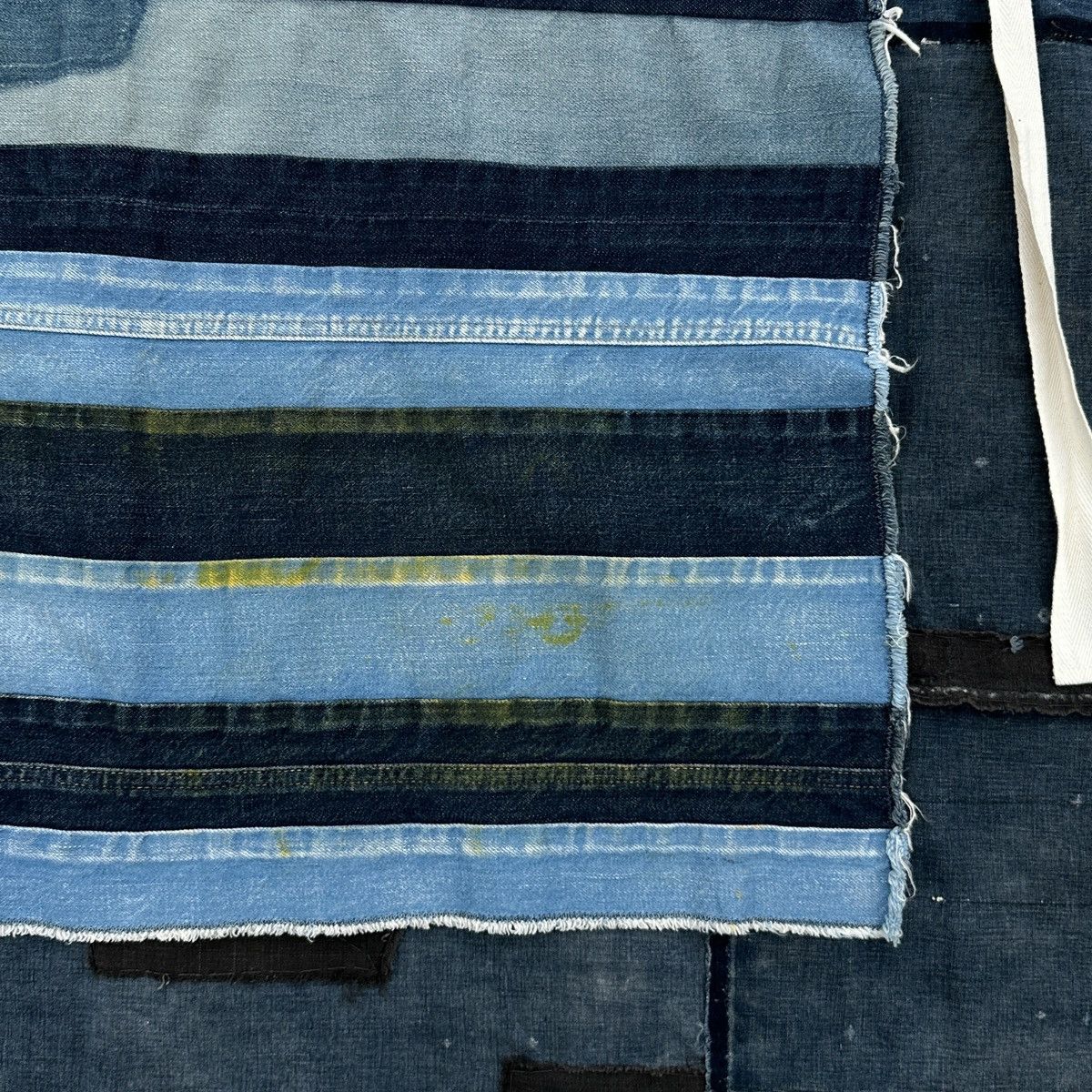 Kapital 2017 Peace Patchwork Stripe American Flag Denim Jean Apron Size ONE SIZE - 6 Thumbnail