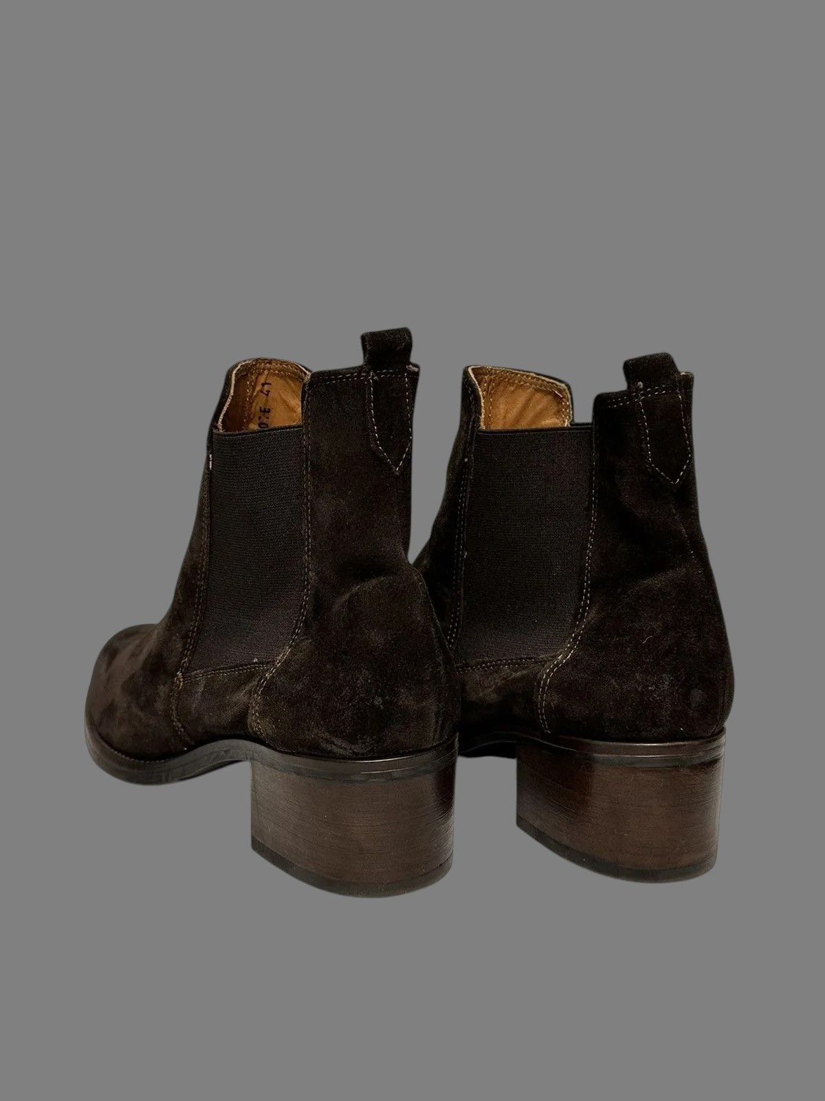 14th Addiction Franzini Brown Leather Boots Italian Elegant Retro Guidi Size US 8 / EU 41 - 4 Thumbnail
