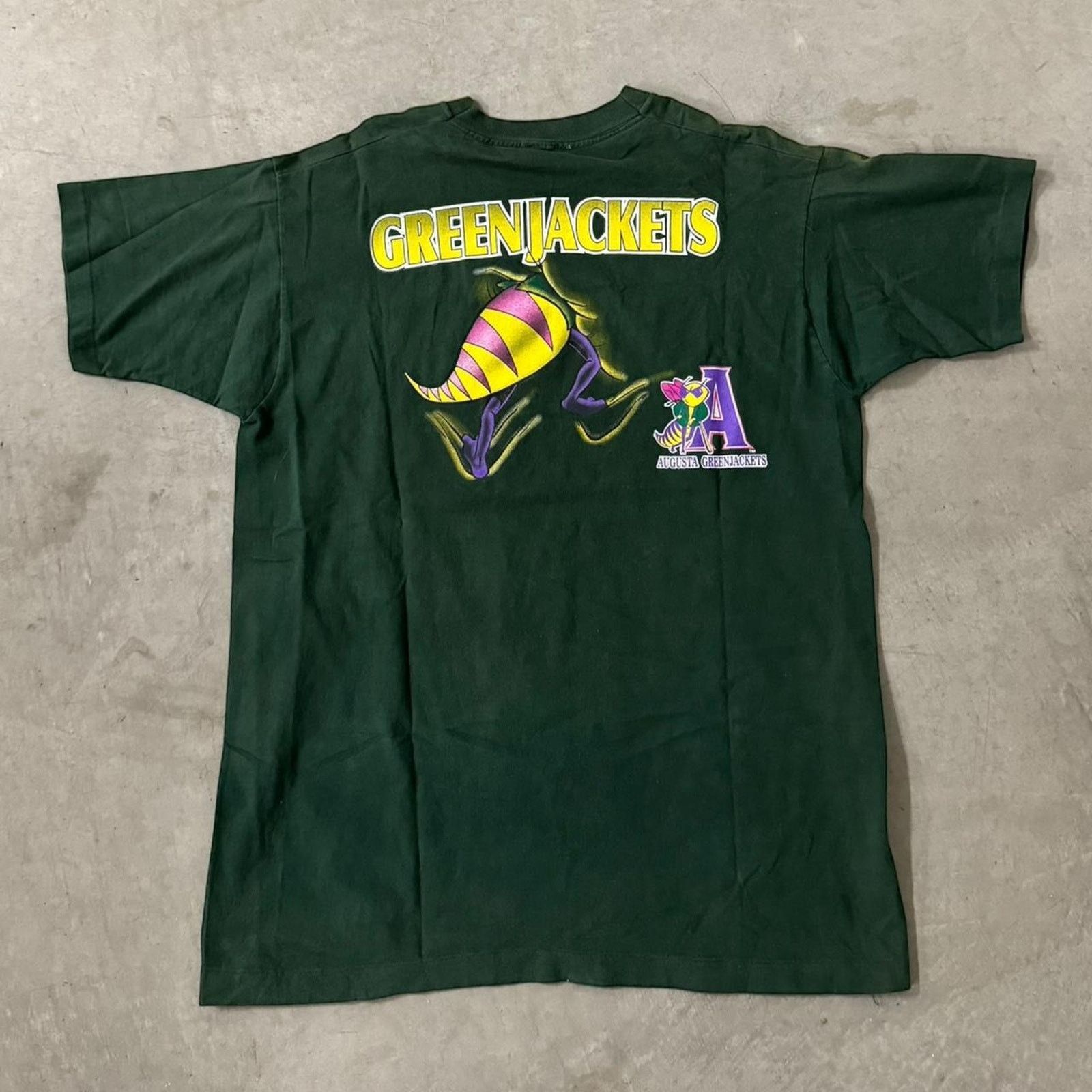 Vintage Vintage 90s Augusta Green Jackets Tee Size US XL / EU 56 / 4 - 2 Thumbnail