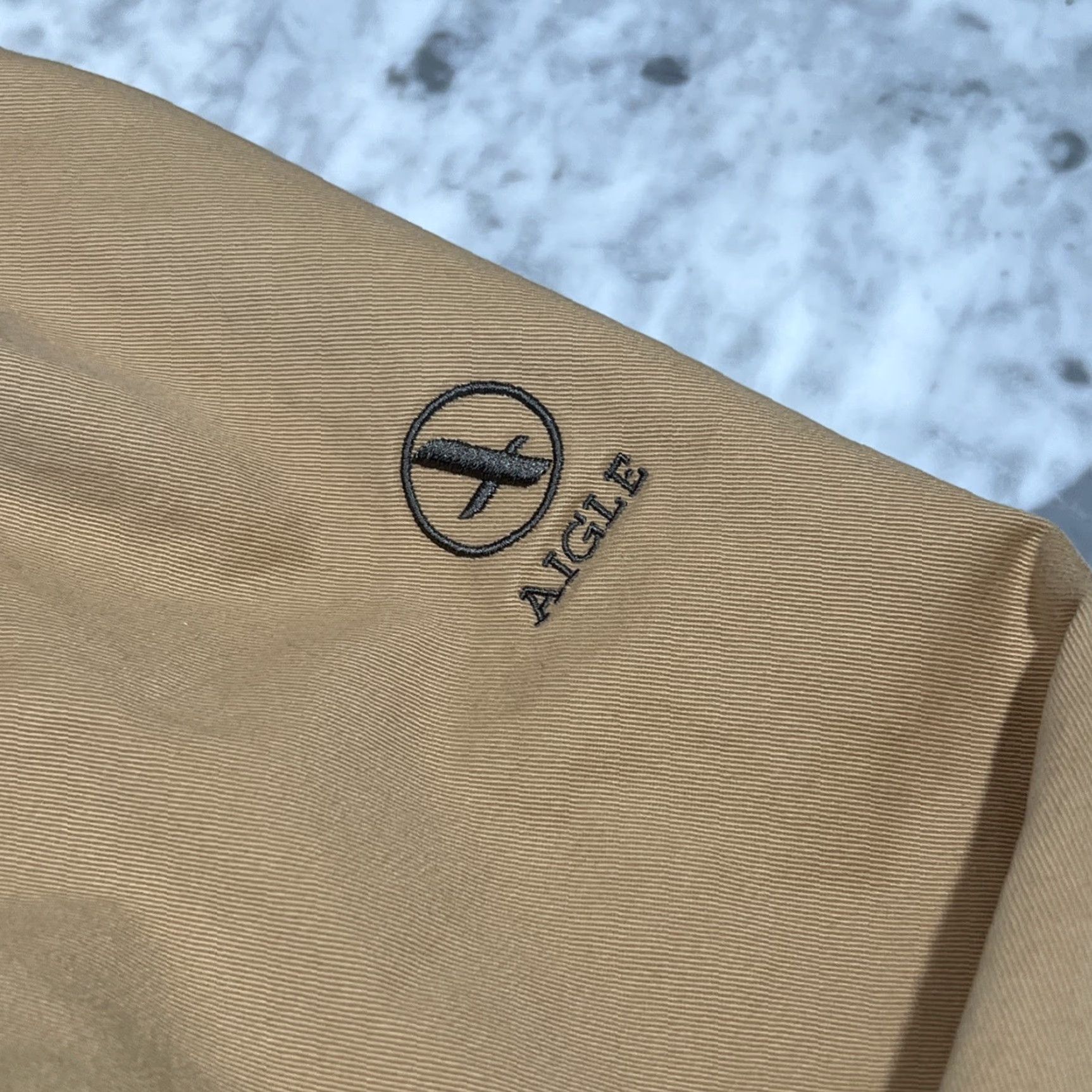 Aigle VINTAGE AIGLE Barn Jacket Men 2XL Regular Canvas Tan Khaki Lined Full Zip Zipper 90s Winter Fall Outdoor Workwear Mens Size US XXL / EU 58 / 5 - 3 Thumbnail