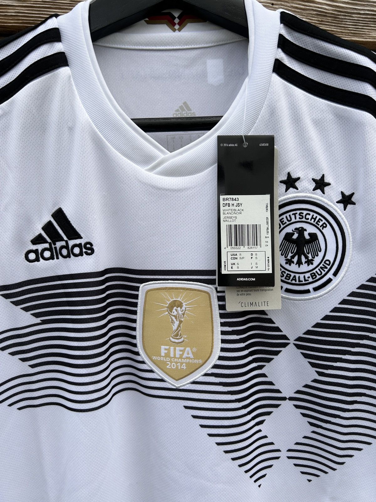 Adidas BNWT Adidas Germany DFB 2018 World Cup Home Kit Jersey Size US S / EU 44-46 / 1 - 2 Thumbnail