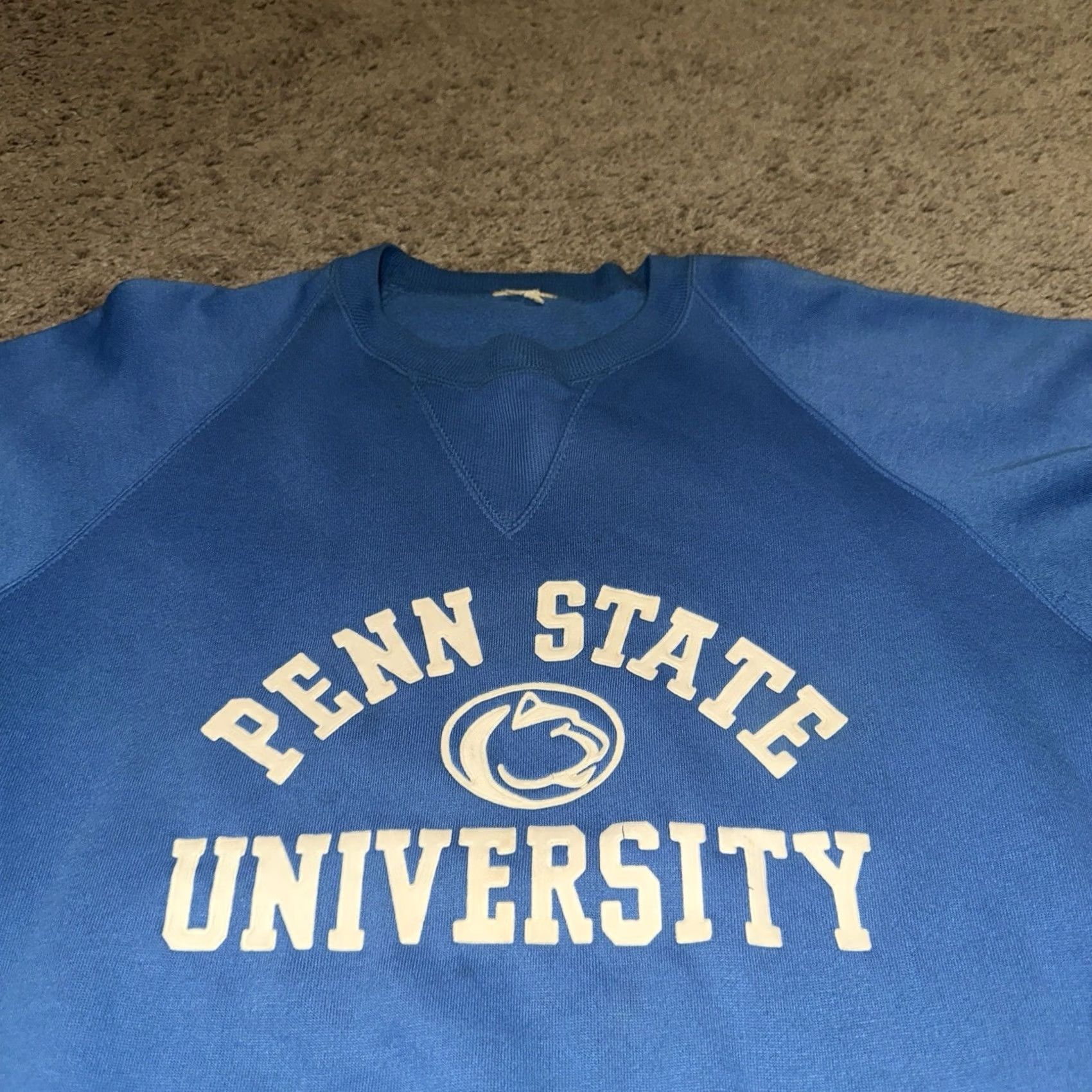 Penn VINTAGE Penn State University Sweatshirt Mens Medium Blue Crewneck 80s 90s Size US M / EU 48-50 / 2 - 2 Thumbnail