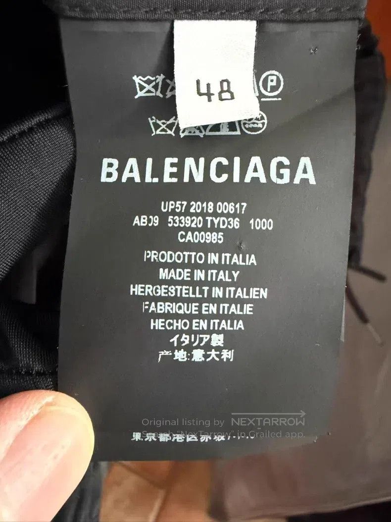 Balenciaga Balenciaga Black Coke Wave Logo Windbreaker Size US M / EU 48-50 / 2 - 5 Thumbnail