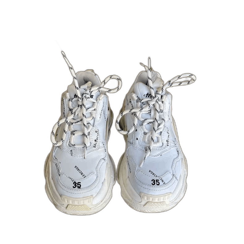 Balenciaga Balenciaga Triple S White Chunky Sneakers Size US 5 / EU 37 - 1 Thumbnail