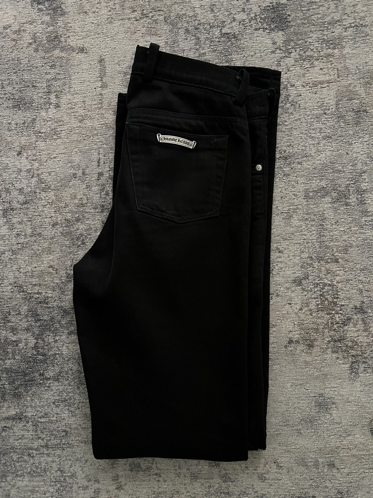 Chrome Hearts Chrome hearts fleurknee black denim jeans SOLD DONT BUY Size US 29 - 6 Thumbnail