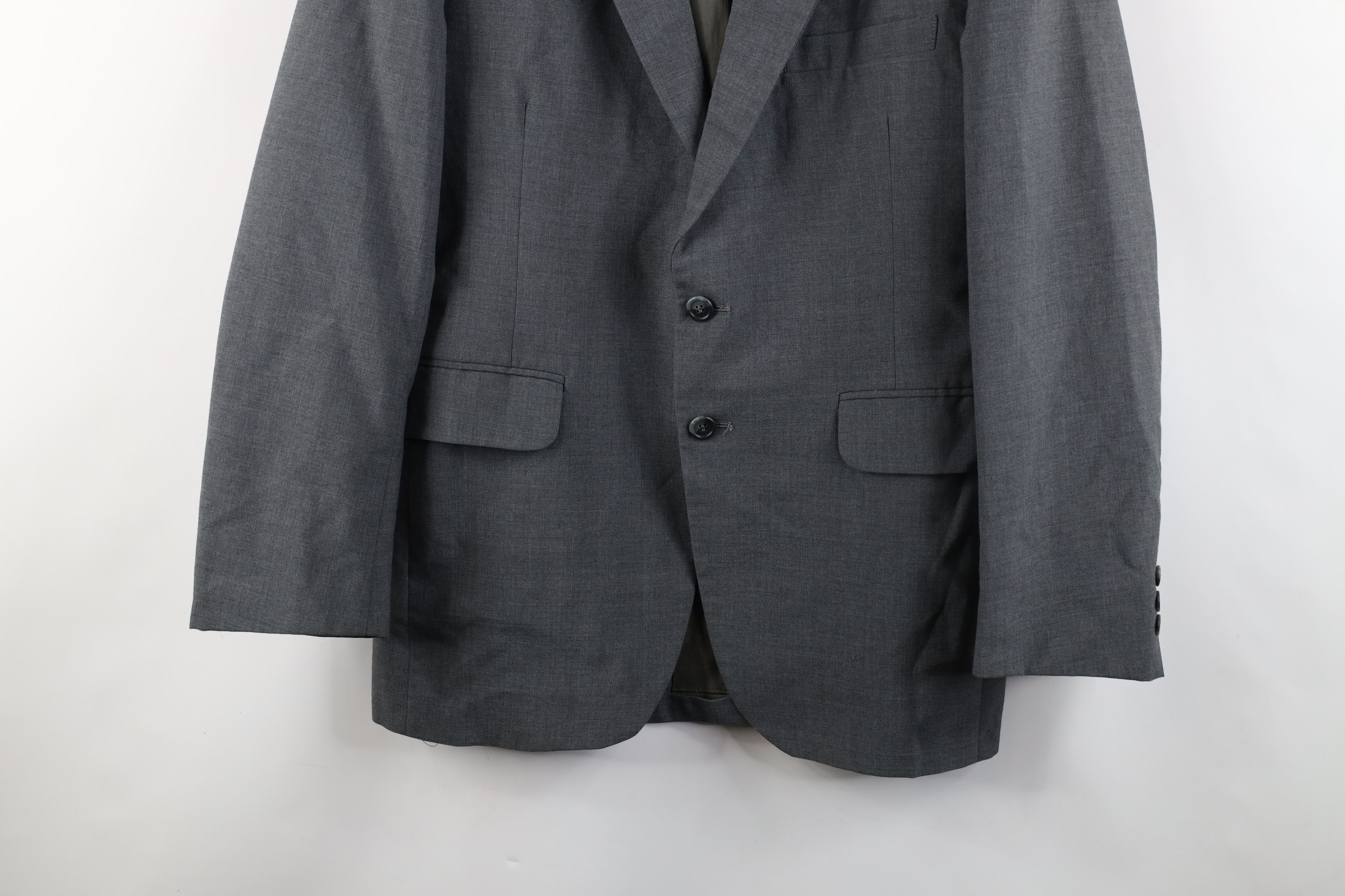 Vintage Vintage 70s Streetwear Blazer Suit Jacket Sharkskin Gray USA Size US XL / EU 56 / 4 - 3 Thumbnail
