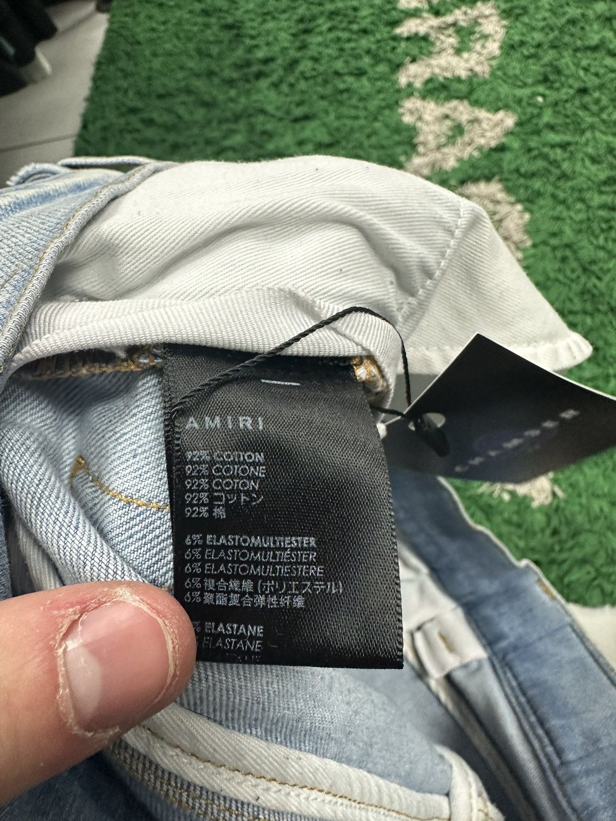 Amiri Amiri Jeans Light Wash Star 29 Size US 29 - 6 Thumbnail