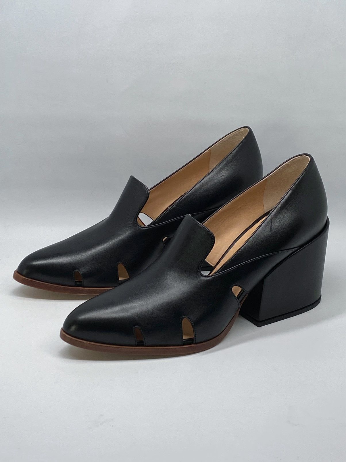 Gabriela Hearst Gabriela Hearst Eliza 80MM Leather Loafers size 39.5 Size US 9.5 / IT 39.5 - 4 Thumbnail