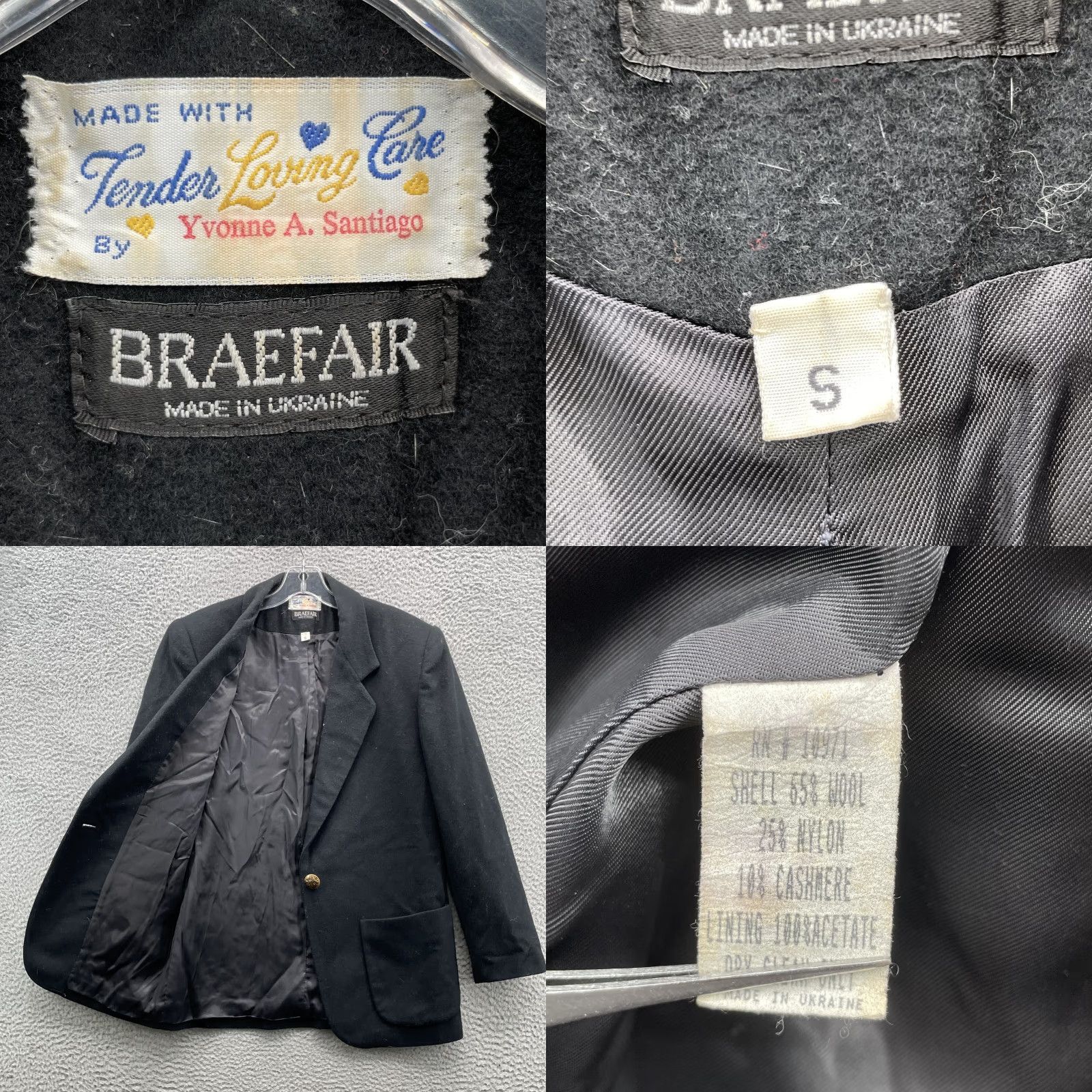 Vintage VINTAGE Braefair Blazer Jacket Women Small Corpcore Business Size S / US 4 / IT 40 - 8 Thumbnail