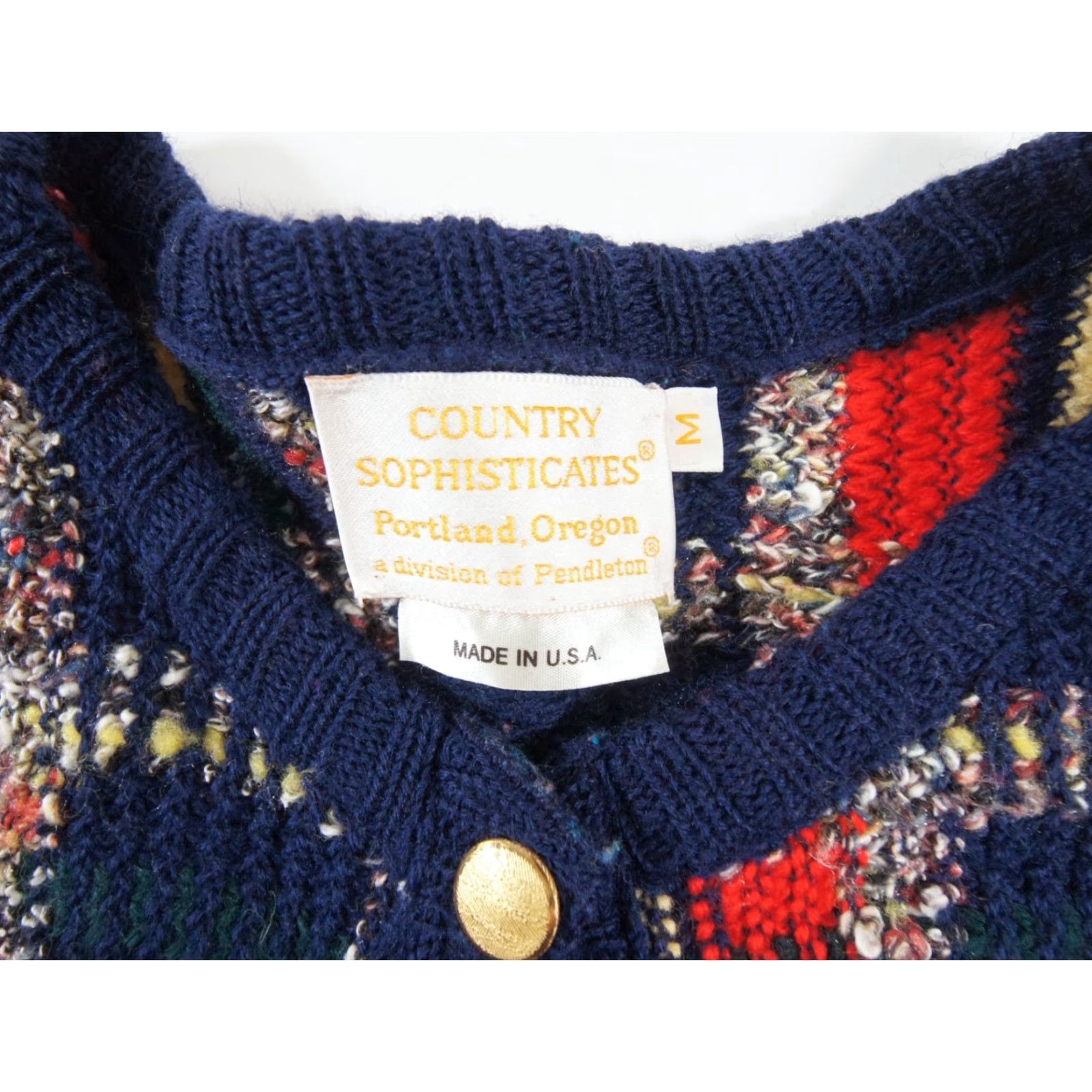Pendleton Vintage Country Sophisticates Pendleton Cardigan Womens Medium Knit Size M / US 6-8 / IT 42-44 - 6 Thumbnail