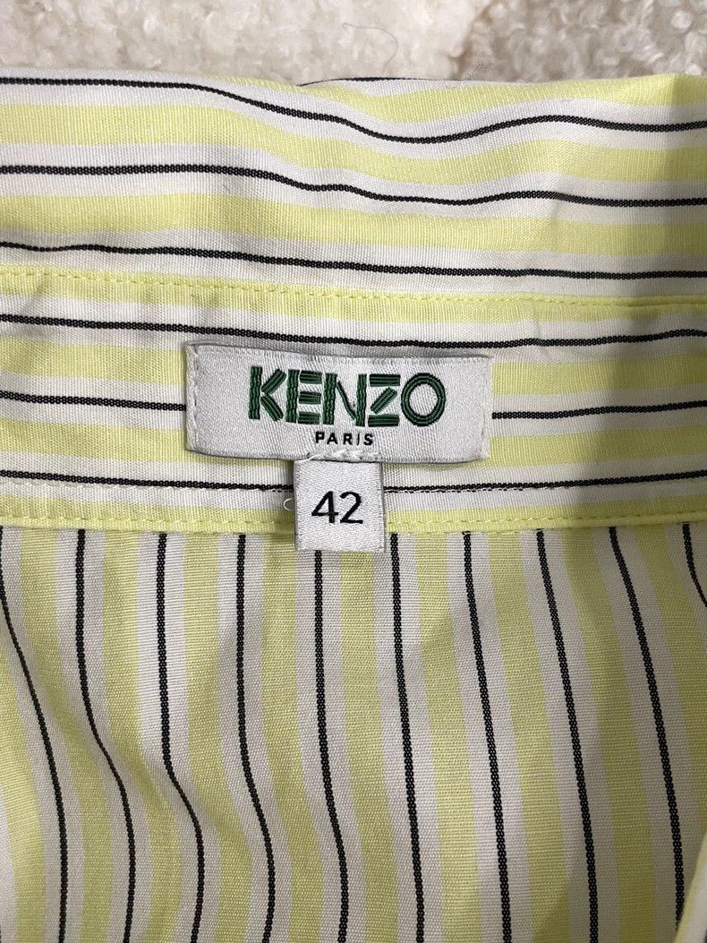 Kenzo KENZO A fluorescent green striped shirt jacket Size S / US 4 / IT 40 - 7 Thumbnail