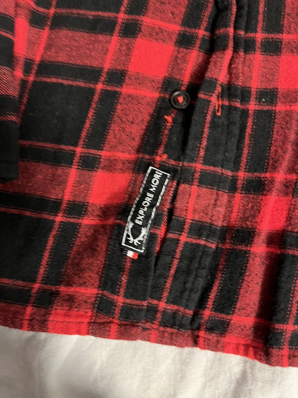 Vintage Red flannel button up Size US L / EU 52-54 / 3 - 2 Thumbnail