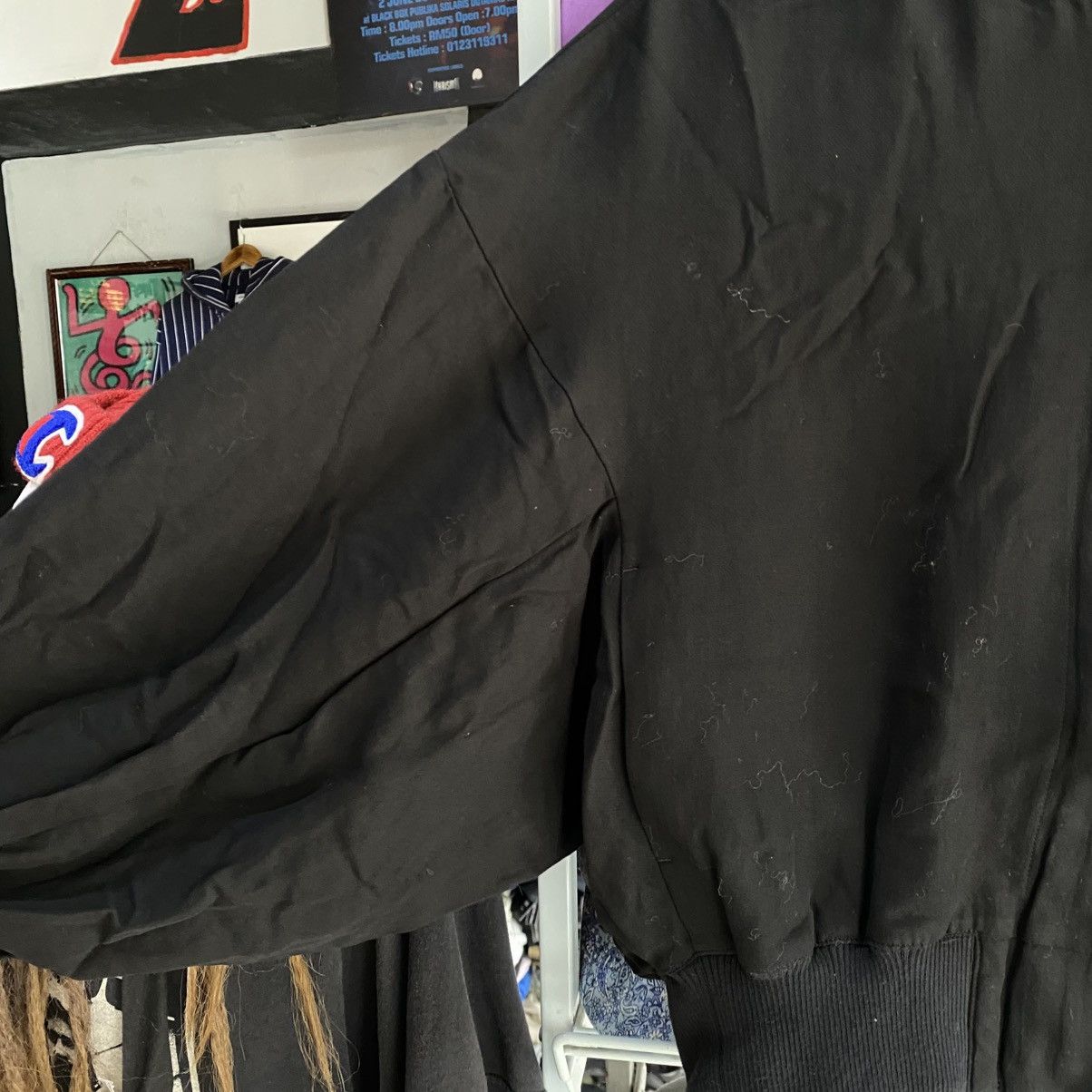 Japanese Brand ENFÖLD Black Bomber Oversized Ballon Jackets Size US XS / EU 42 / 0 - 9 Thumbnail