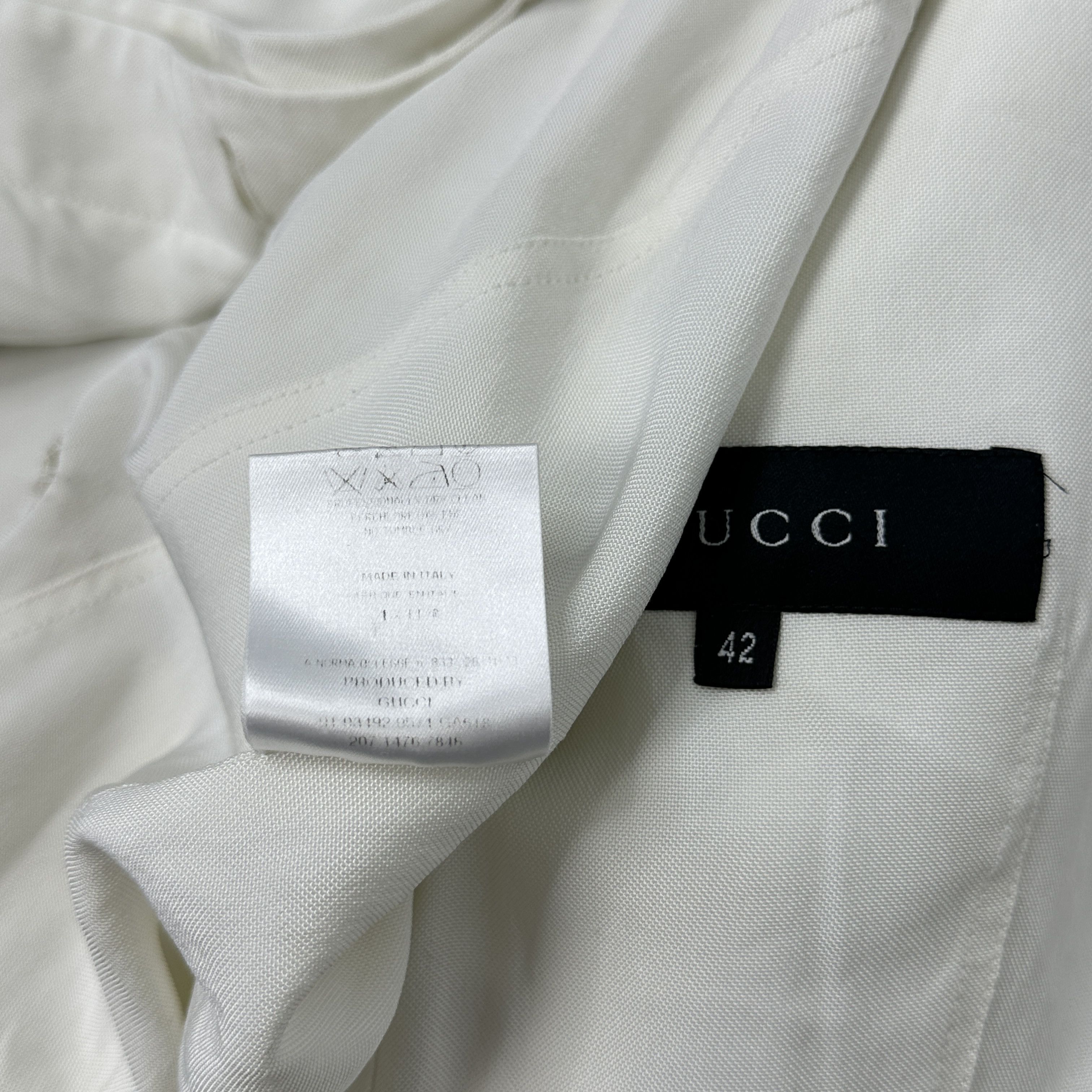 Gucci × Vintage Vintage Gucci Padded Shoulders Blazer 00s Size 25" / US 0 / IT 36 - 8 Thumbnail
