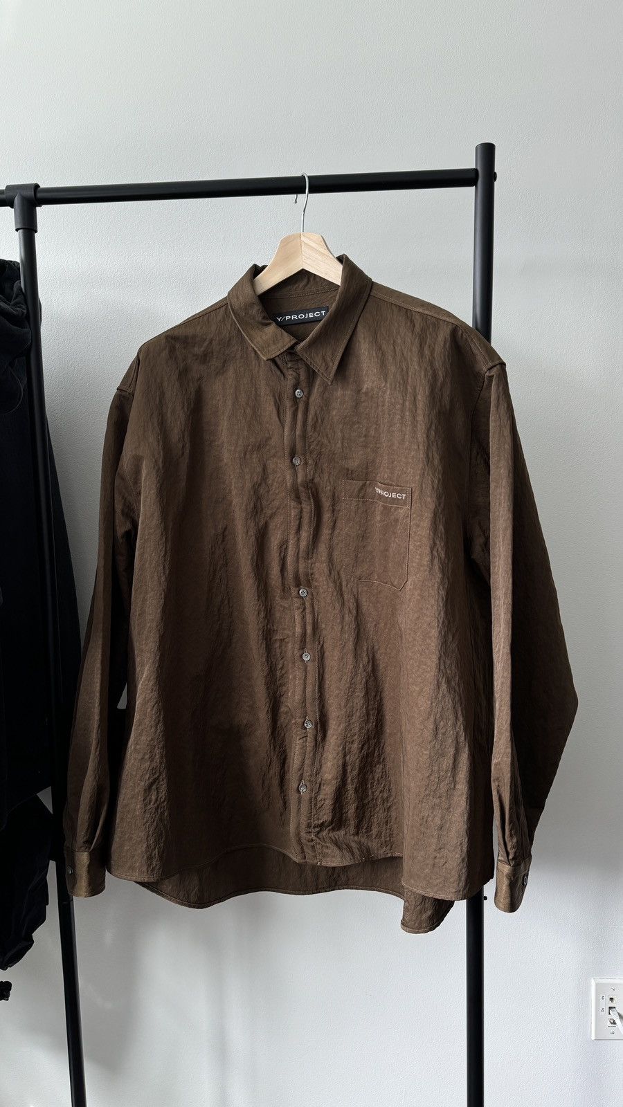 Y/Project Y/Project SSENSE Exclusive Brown Shirt with wire Size US L / EU 52-54 / 3 - 1 Thumbnail